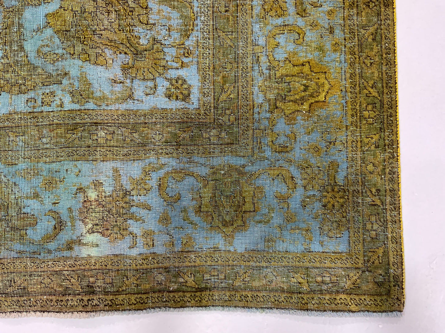 Vintage-Distressed Overdyed Rug 388x285cm | Rug# 10637