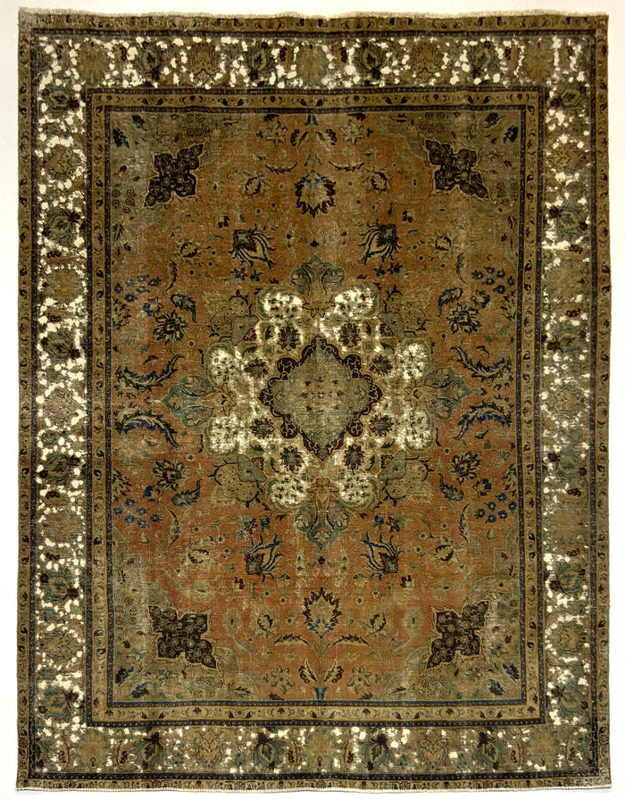 Vintage-Distressed Overdyed Rug 382x275cm