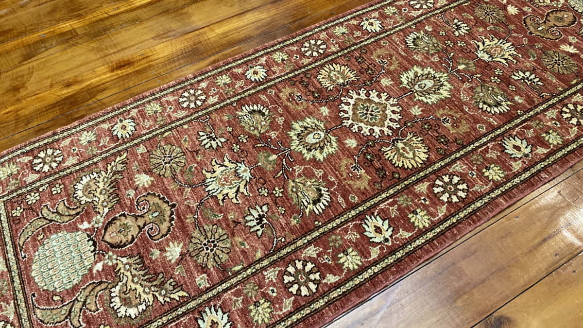 Afghan Turkaman Runner in 18th century Mogul design, 235x84cm | Rug# 22152