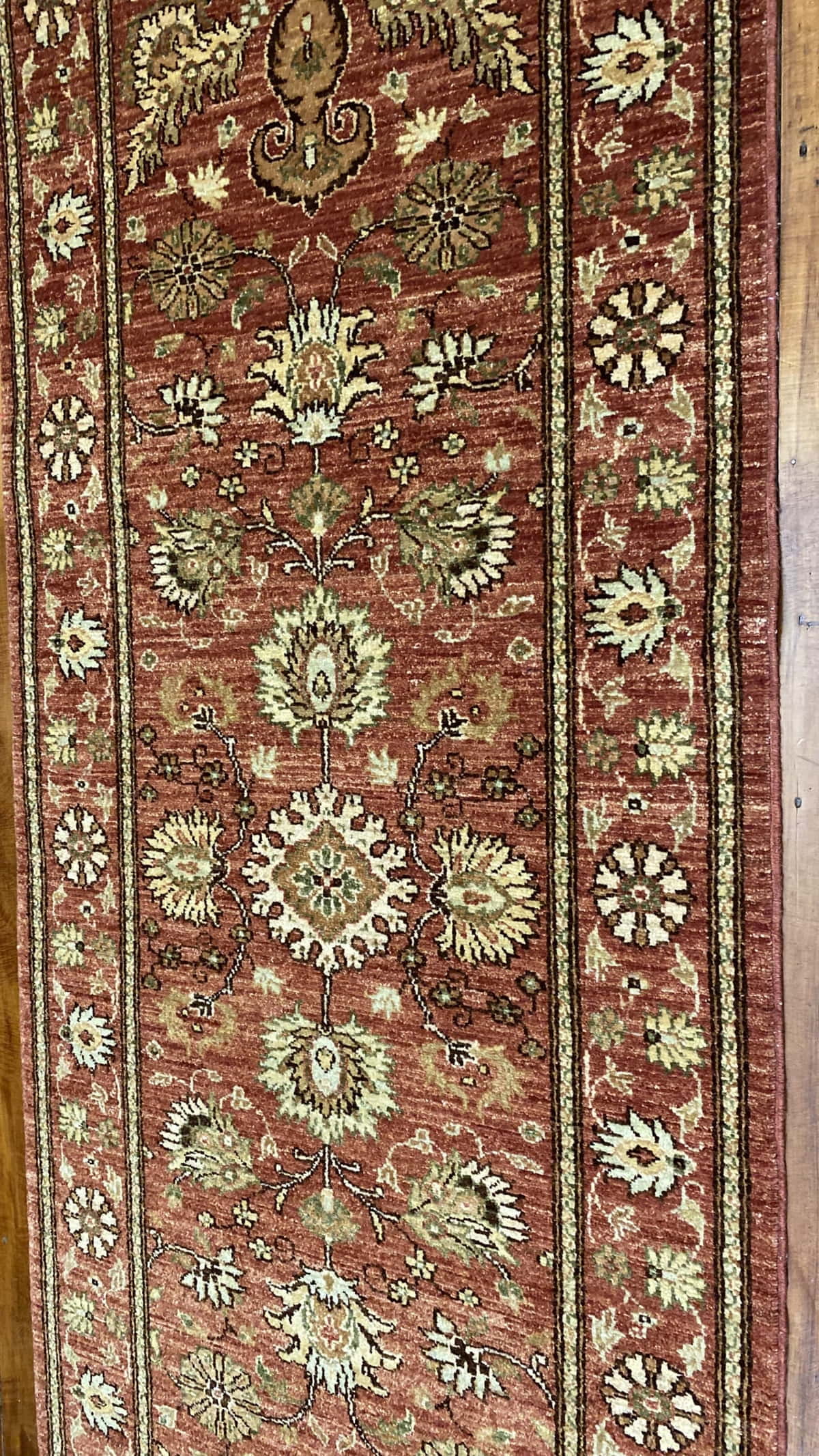 Afghan Turkaman Runner in 18th century Mogul design, 235x84cm | Rug# 22152