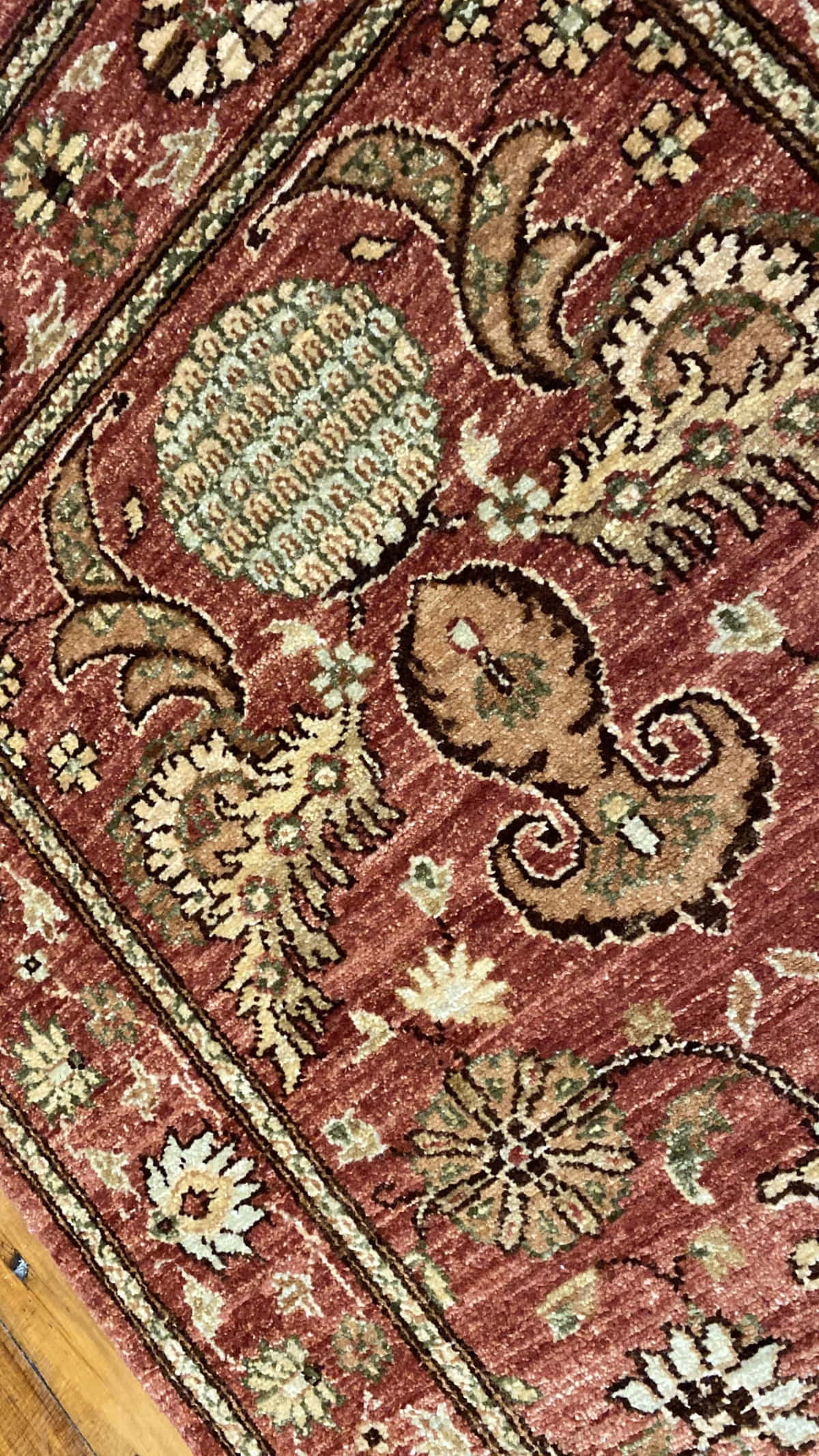 Afghan Turkaman Runner in 18th century Mogul design, 235x84cm | Rug# 22152
