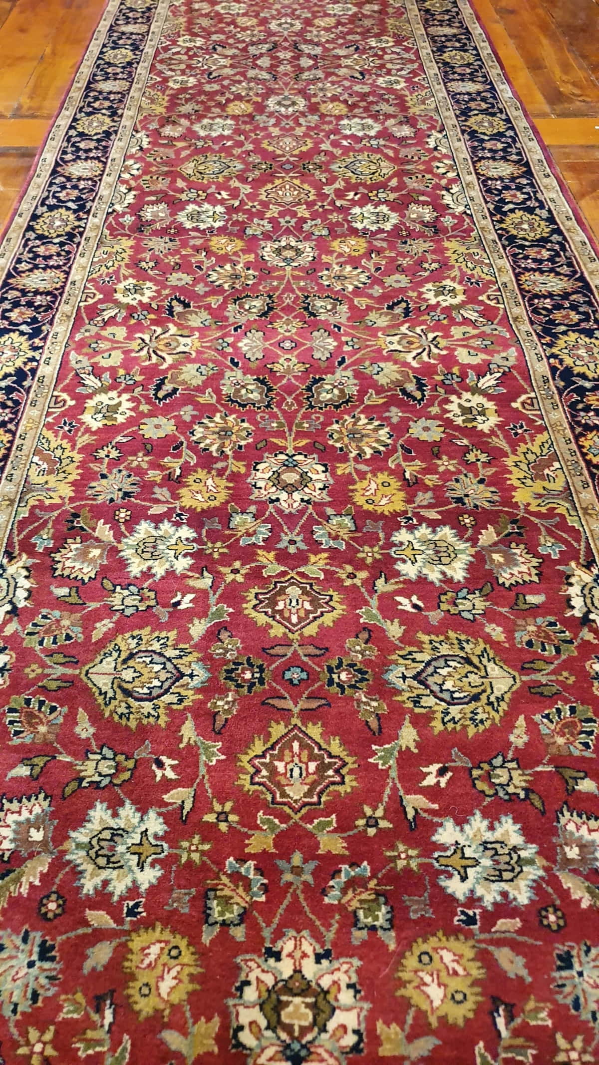 Superb quality Amritsar-Kashan Hall-Runner 496x103cm | Rug# 23234