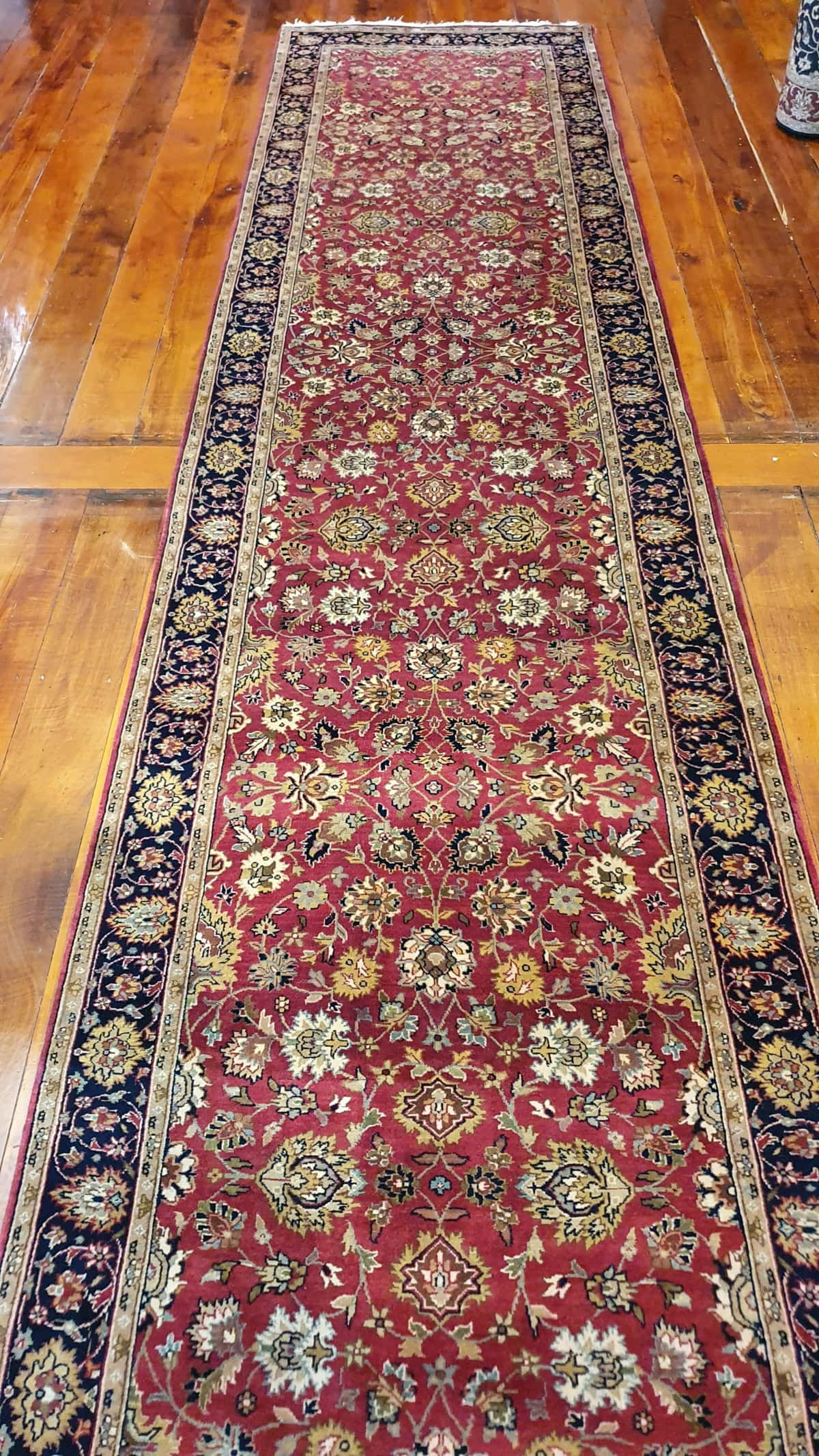 Superb quality Amritsar-Kashan Hall-Runner 496x103cm | Rug# 23234