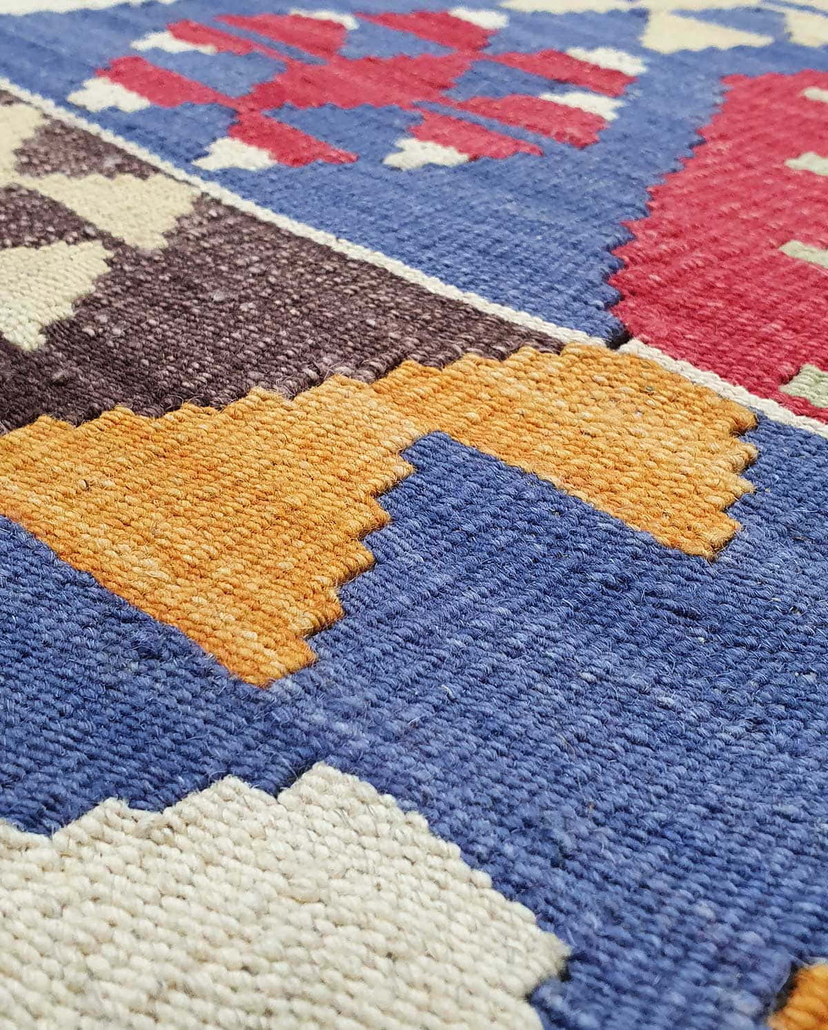 Modern weave Anatolian flatweave Kilim 260x182cm | Rug# 24697