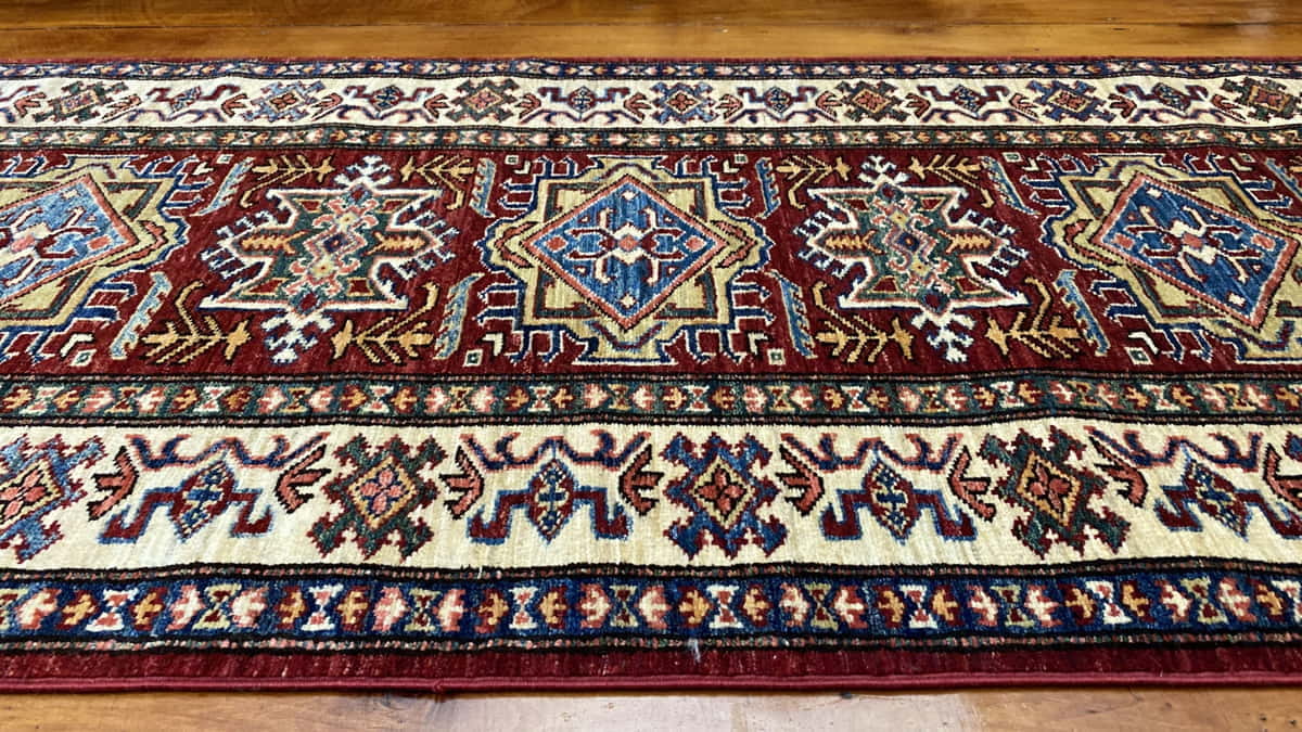 Afghan Chechen weave Hall Runner 290x81cm | Rug# 24747