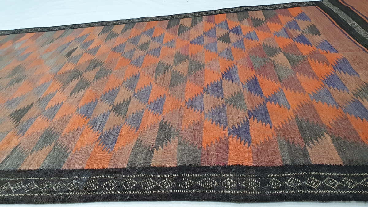Vintage Flatweave Kilim 457x141cm | Rug# 25177