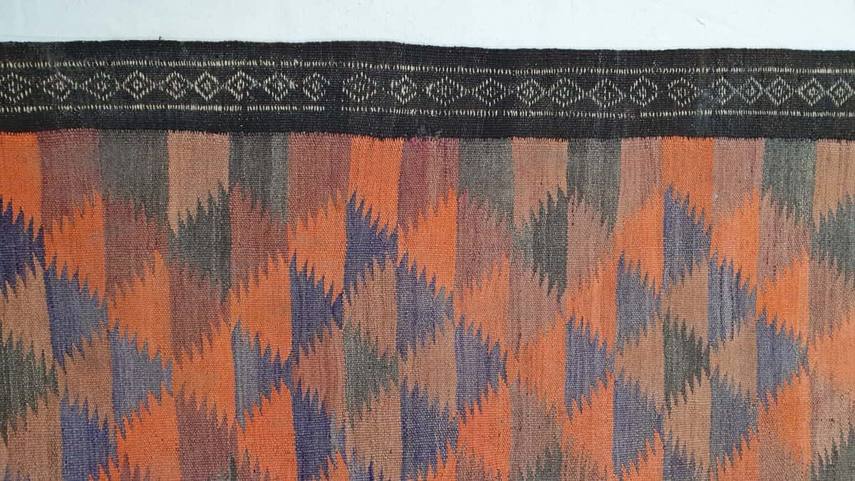 Vintage Flatweave Kilim 457x141cm | Rug# 25177