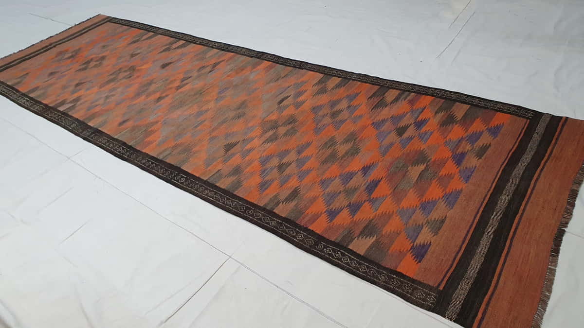 Vintage Flatweave Kilim 457x141cm