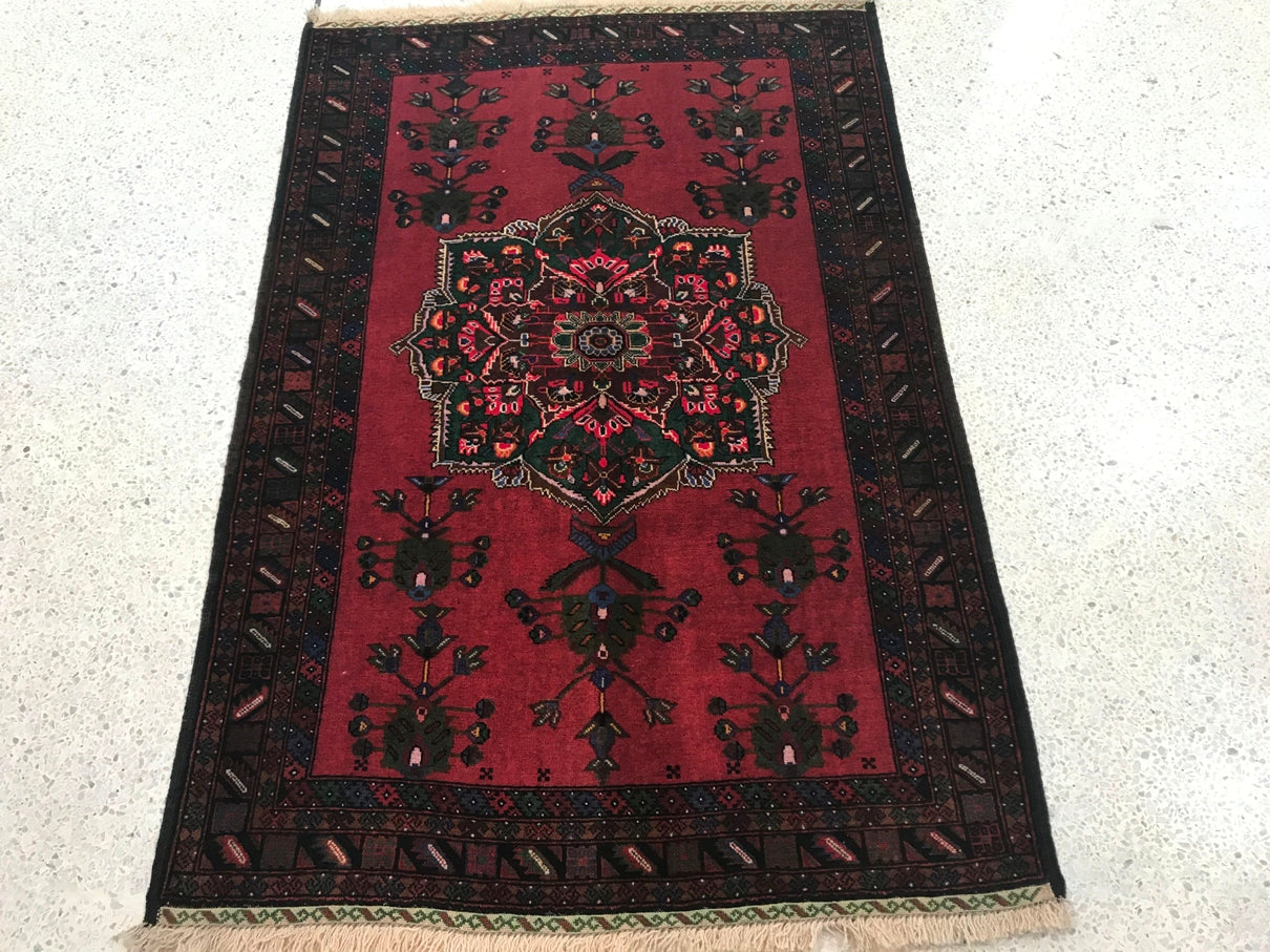Tribal Afghan Balouch 132x90cm | Rug# 25399