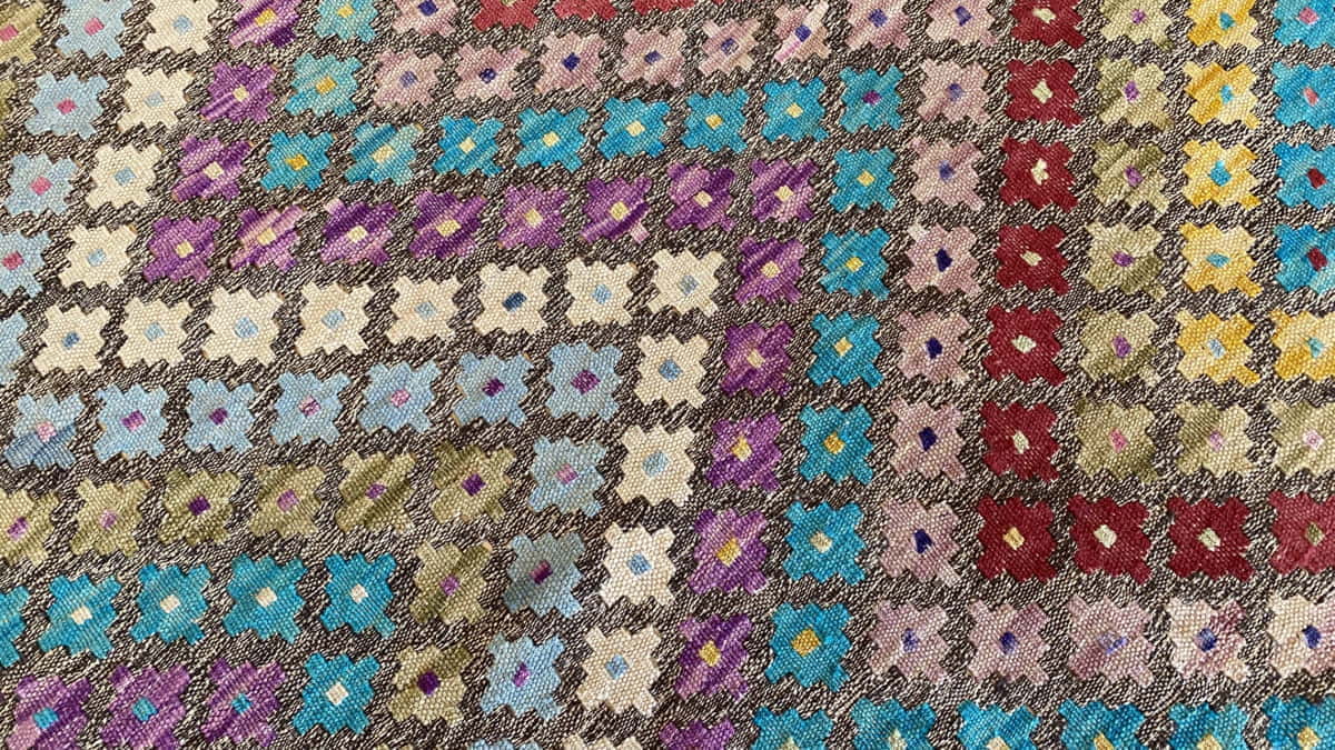 Afghan Maimaneh Modern Design Flatweave Kilim 281x212cm | Rug# 25635