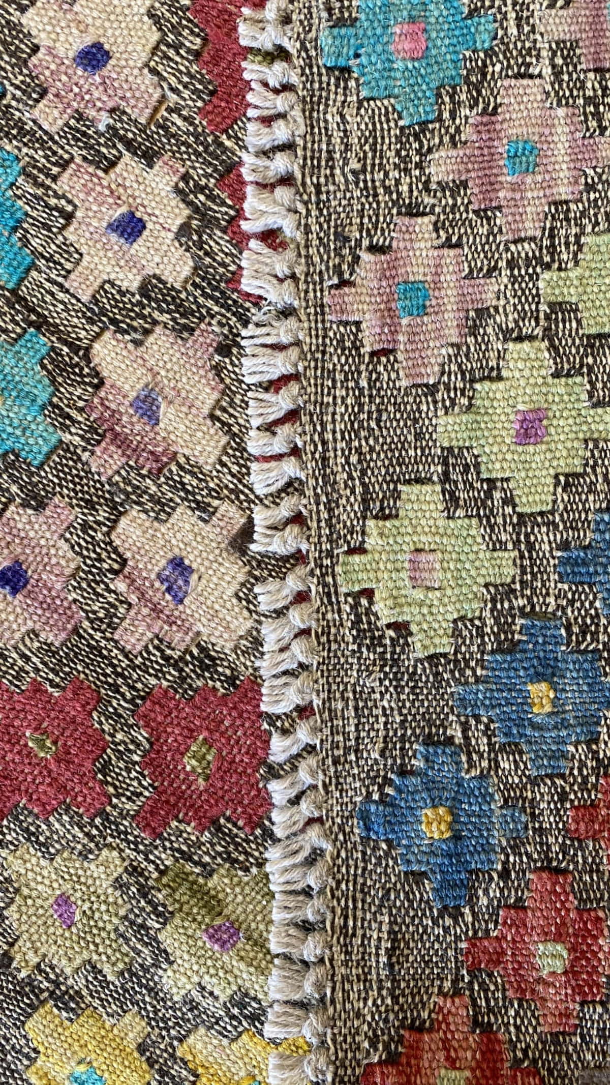 Afghan Maimaneh Modern Design Flatweave Kilim 281x212cm | Rug# 25635