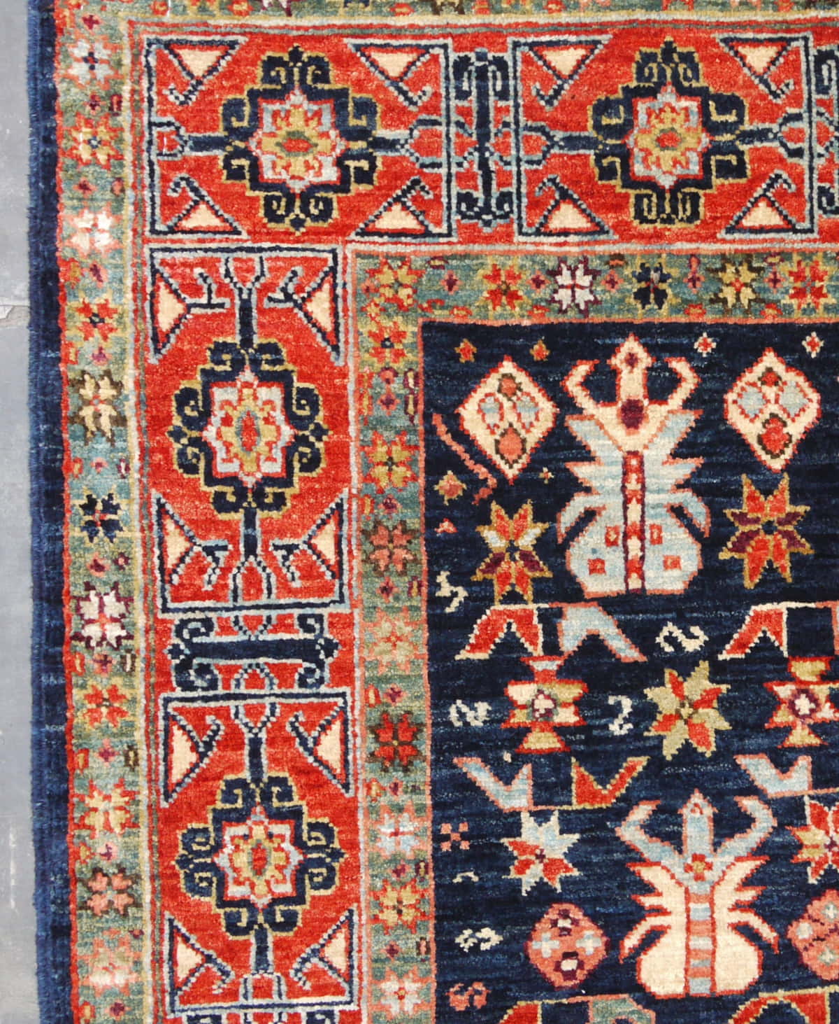 Afghan Turkaman weave, Antique Shirvan inspired 153x96cm | Rug# 25979