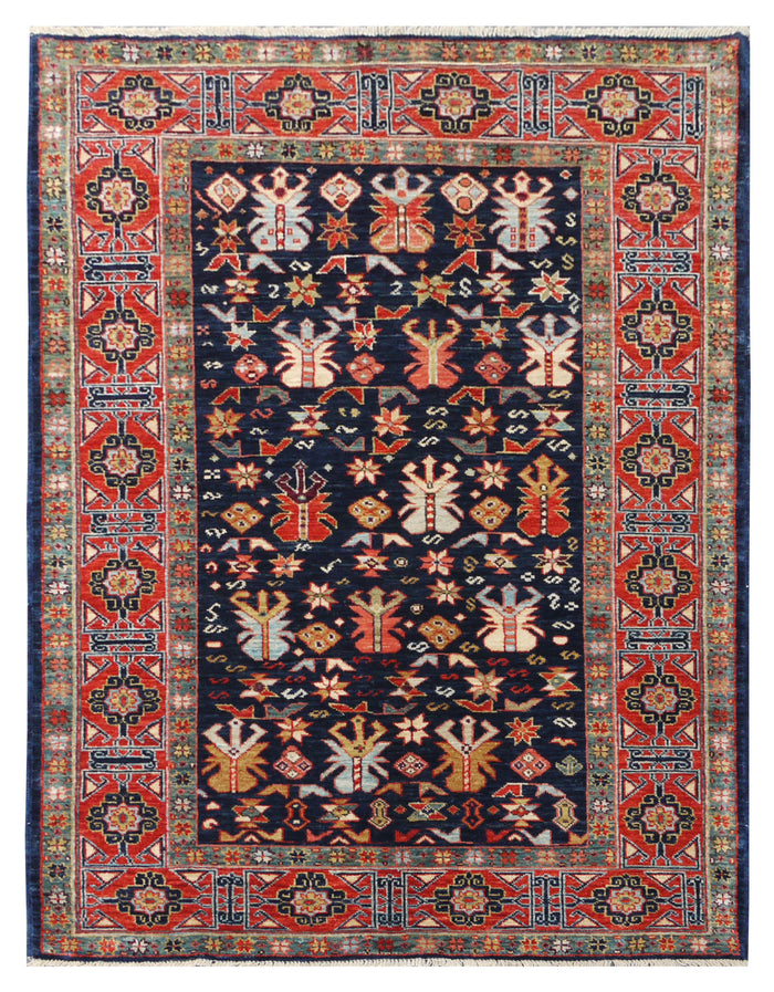Afghan Turkaman weave, Antique Shirvan inspired 153x96cm | Rug# 25979