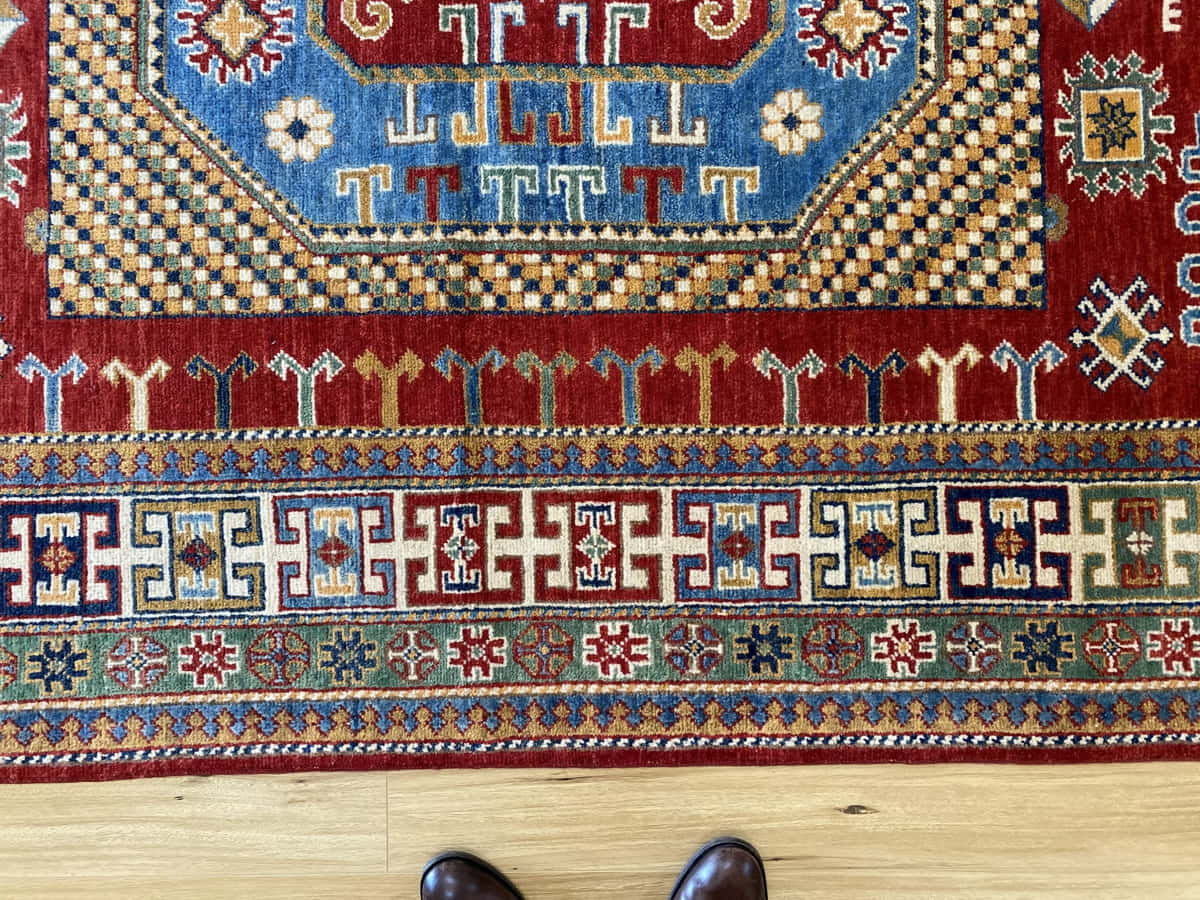 Chechen weave Kazak 273x181cm | Rug# 26025