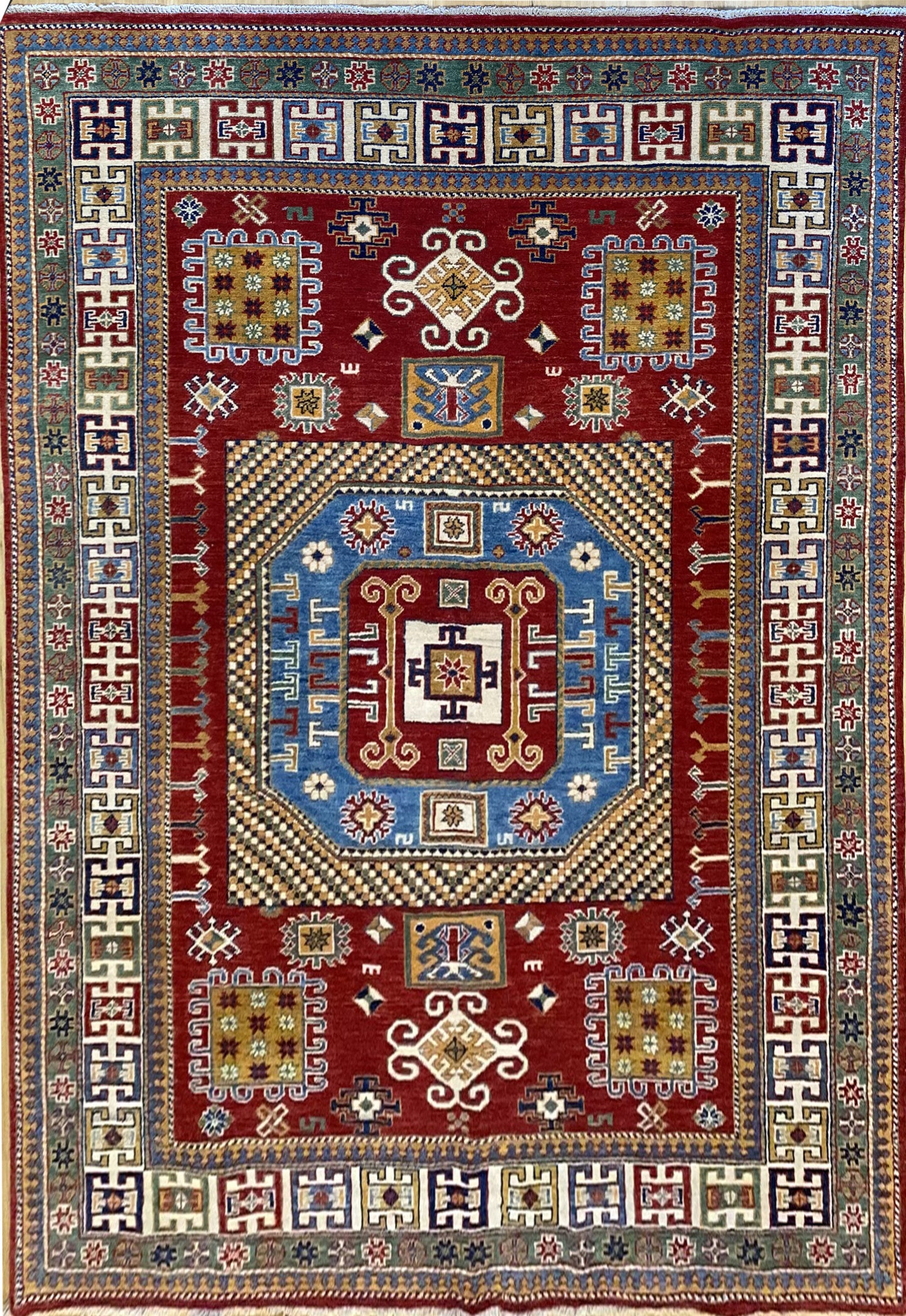 Chechen weave Kazak 273x181cm | Rug# 26025