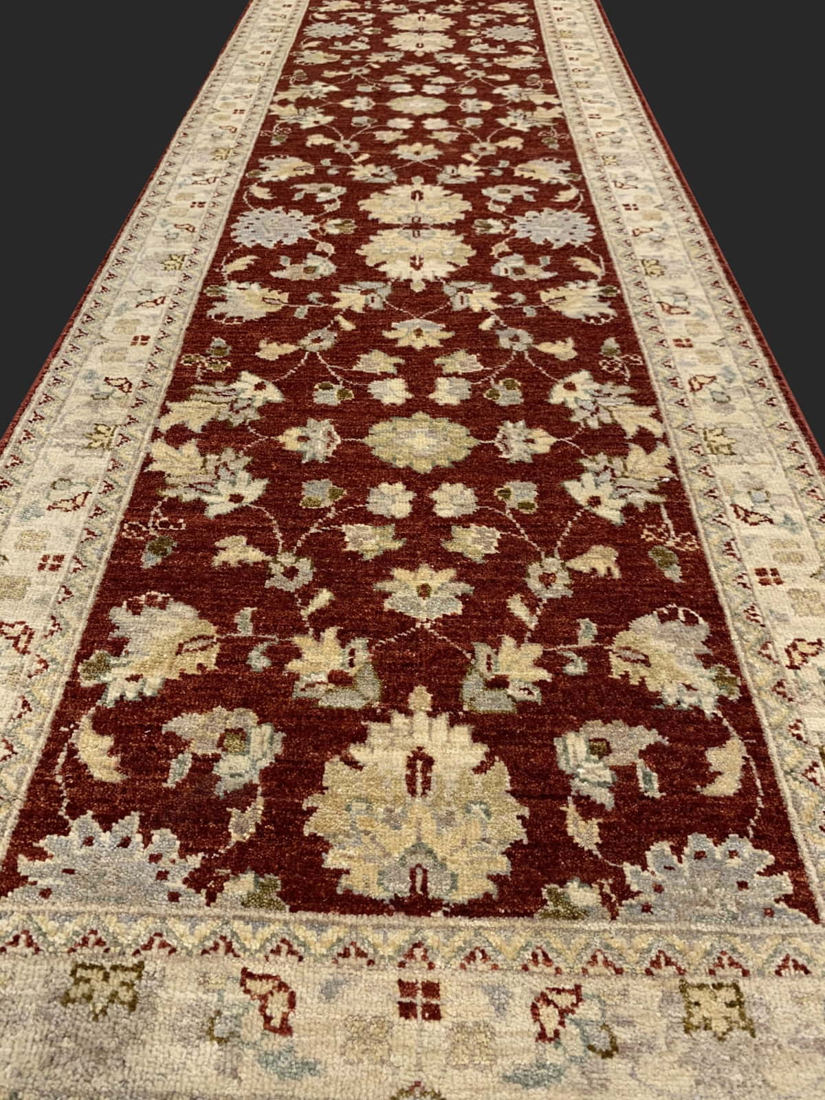 Turkaman weave Hall Runner, 19th-century Ziegler inspired 554x80cm | Rug# 26073