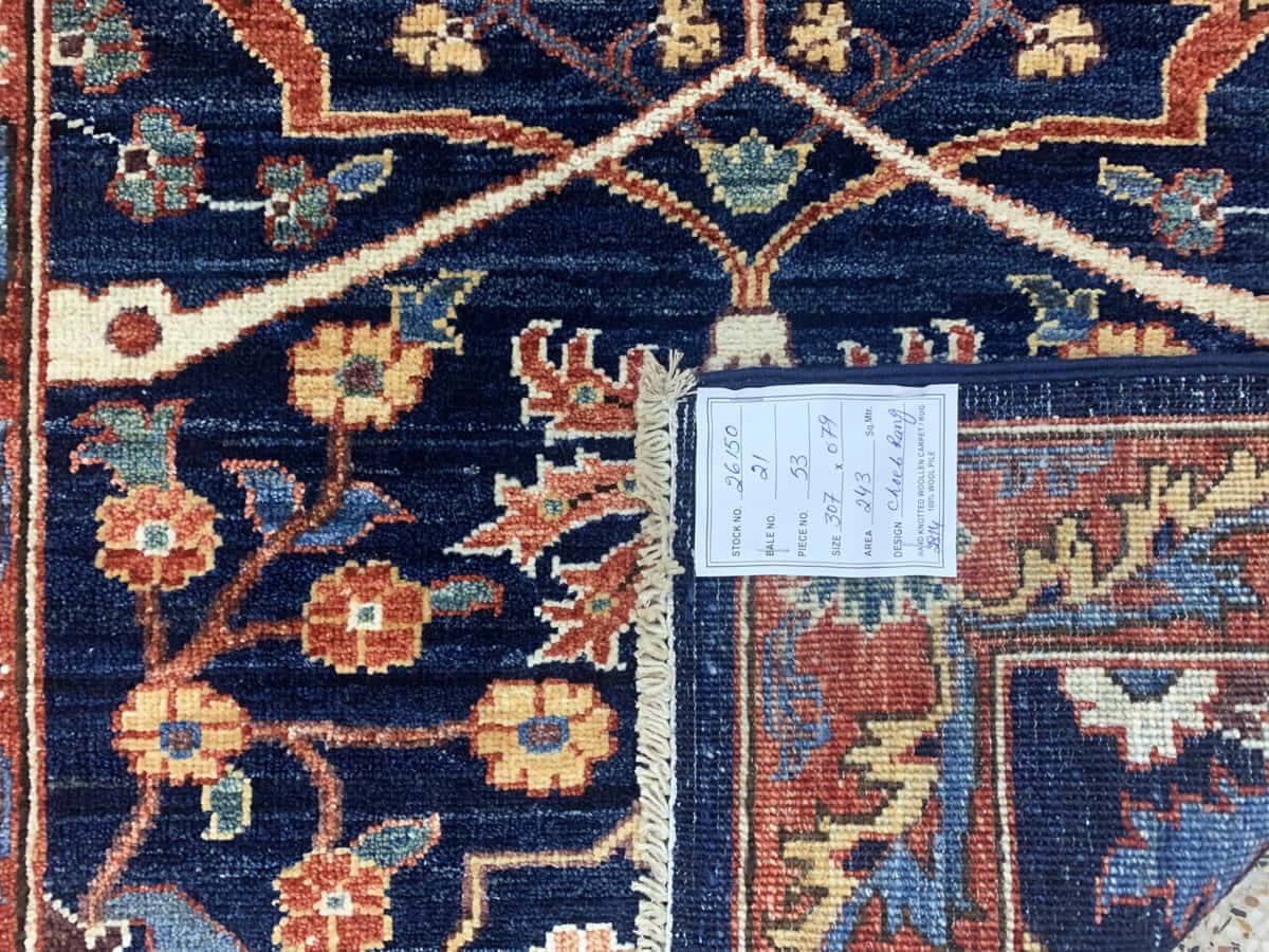Afghan Turkaman Runner in 16th century Bijar design 307x79cm | Rug# 26150