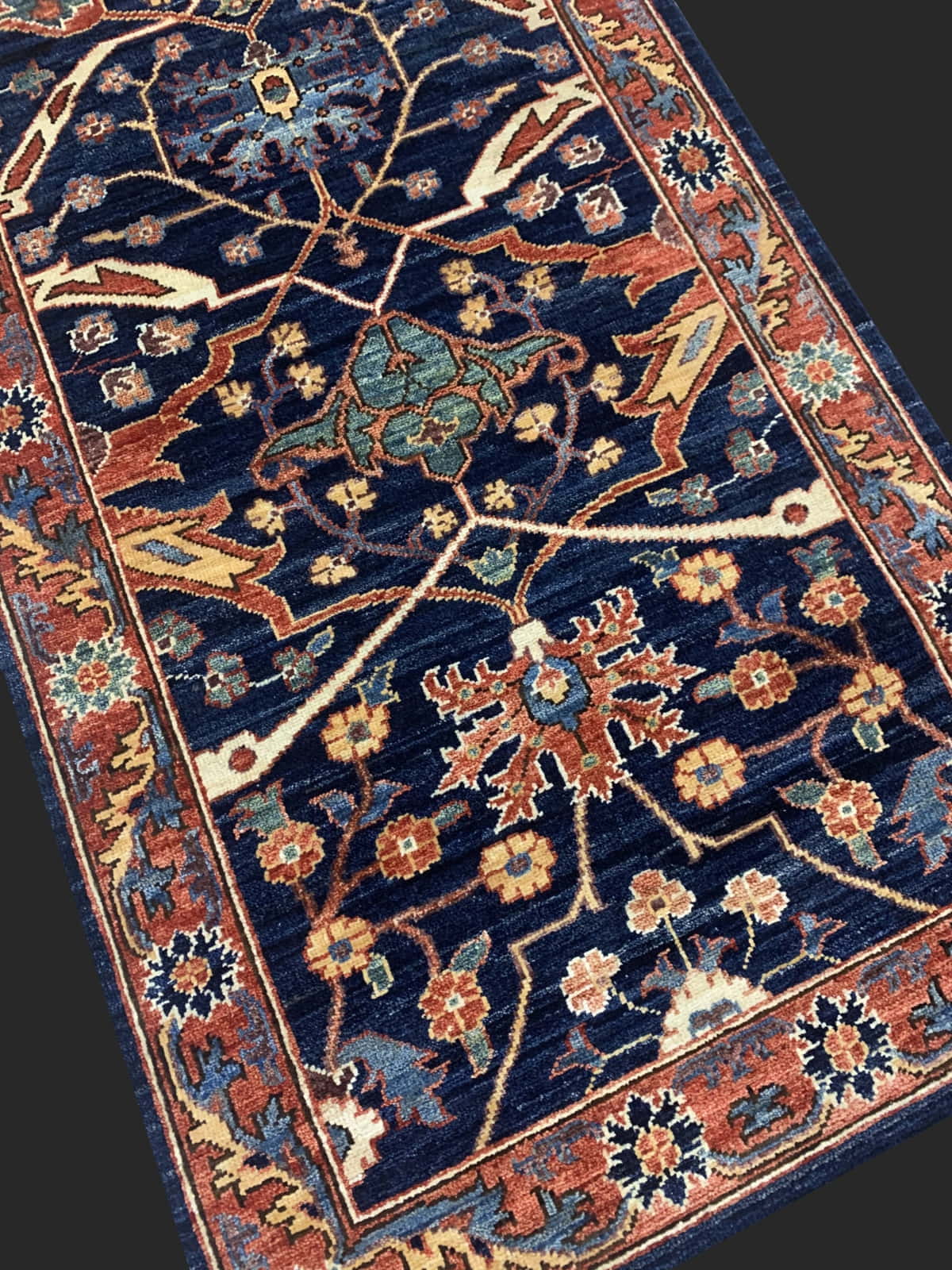 Afghan Turkaman Runner in 16th century Bijar design 307x79cm | Rug# 26150