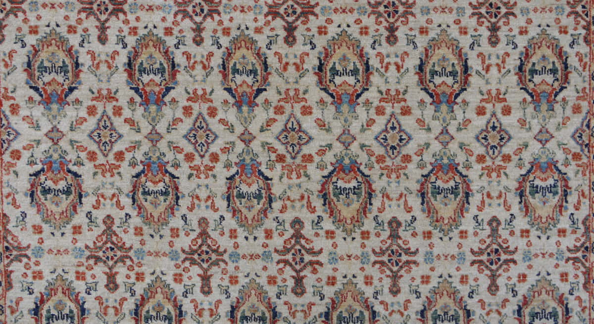Afghan Turkaman weave, 19th-Century Mogul inspired 255x168cm | Rug# 26193