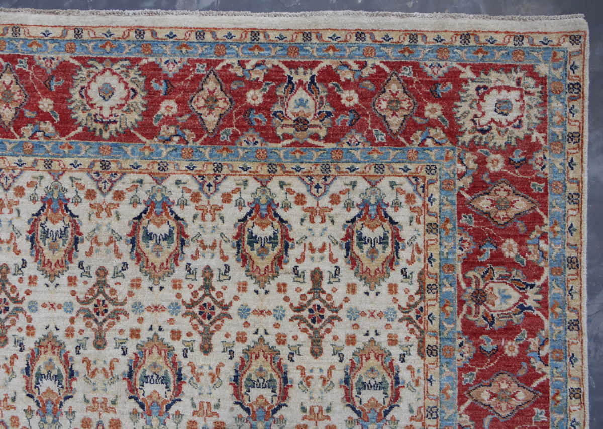 Afghan Turkaman weave, 19th-Century Mogul inspired 255x168cm | Rug# 26193