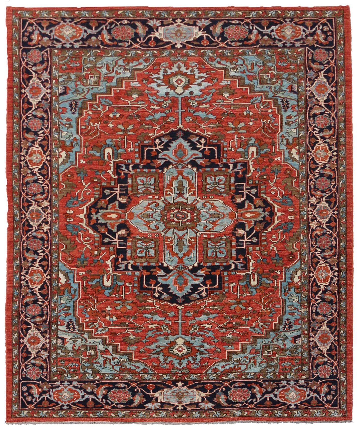 Afghan Turkaman weave, 19th century Heriz design 308x238cm | Rug# 26244