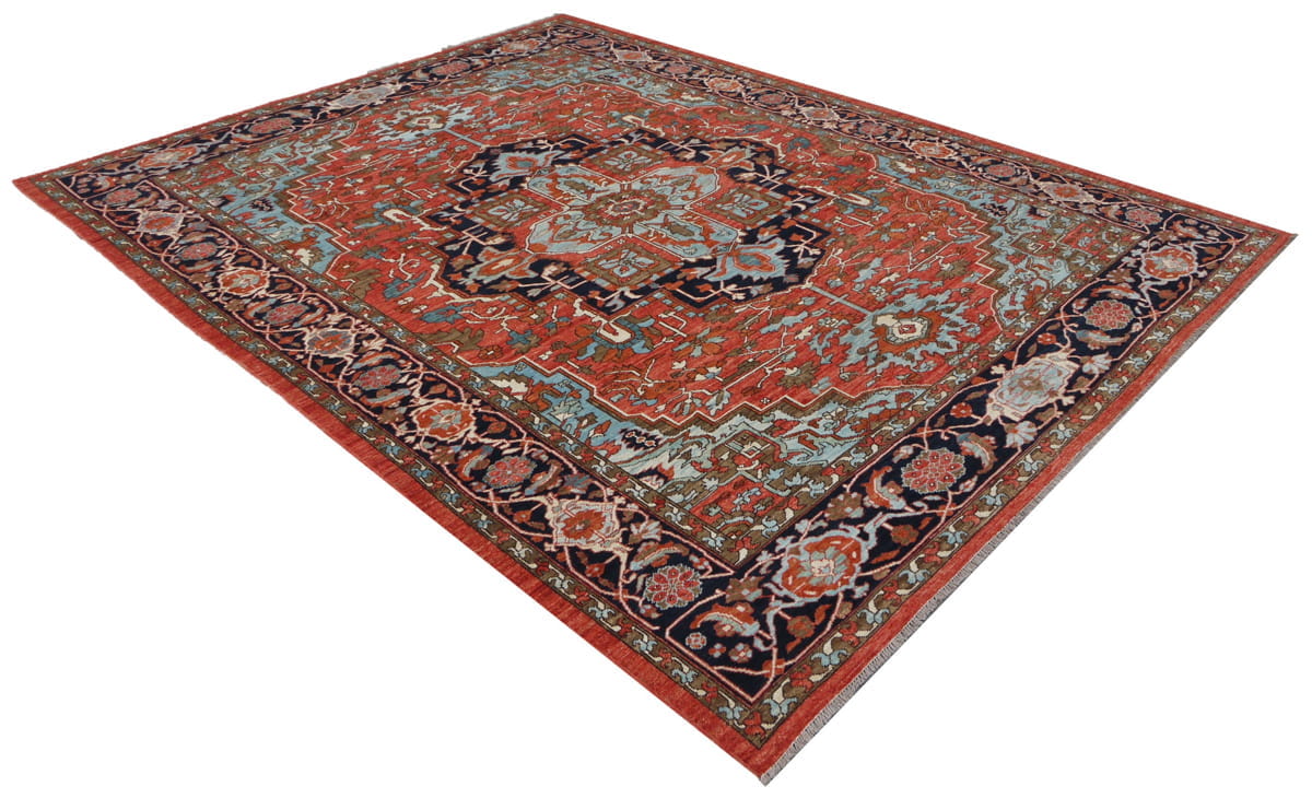 Afghan Turkaman weave, 19th century Heriz design 308x238cm | Rug# 26244