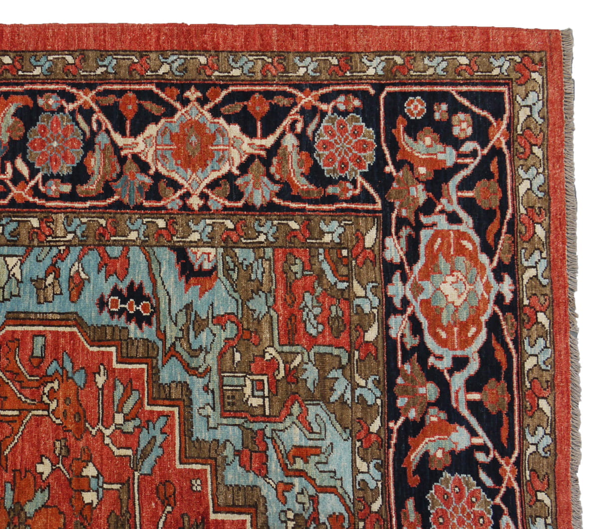 Afghan Turkaman weave, 19th century Heriz design 308x238cm | Rug# 26244