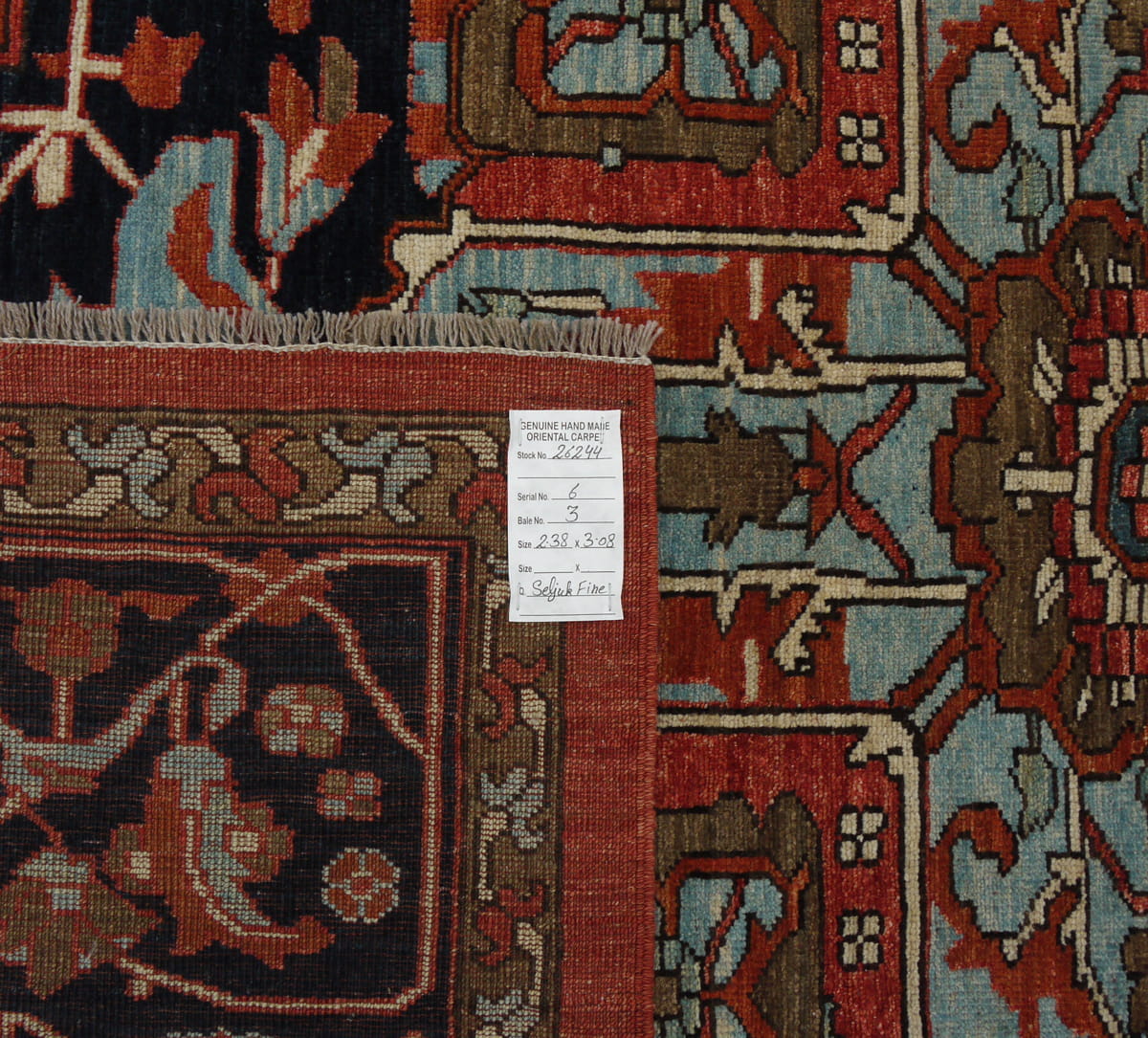 Afghan Turkaman weave, 19th century Heriz design 308x238cm | Rug# 26244