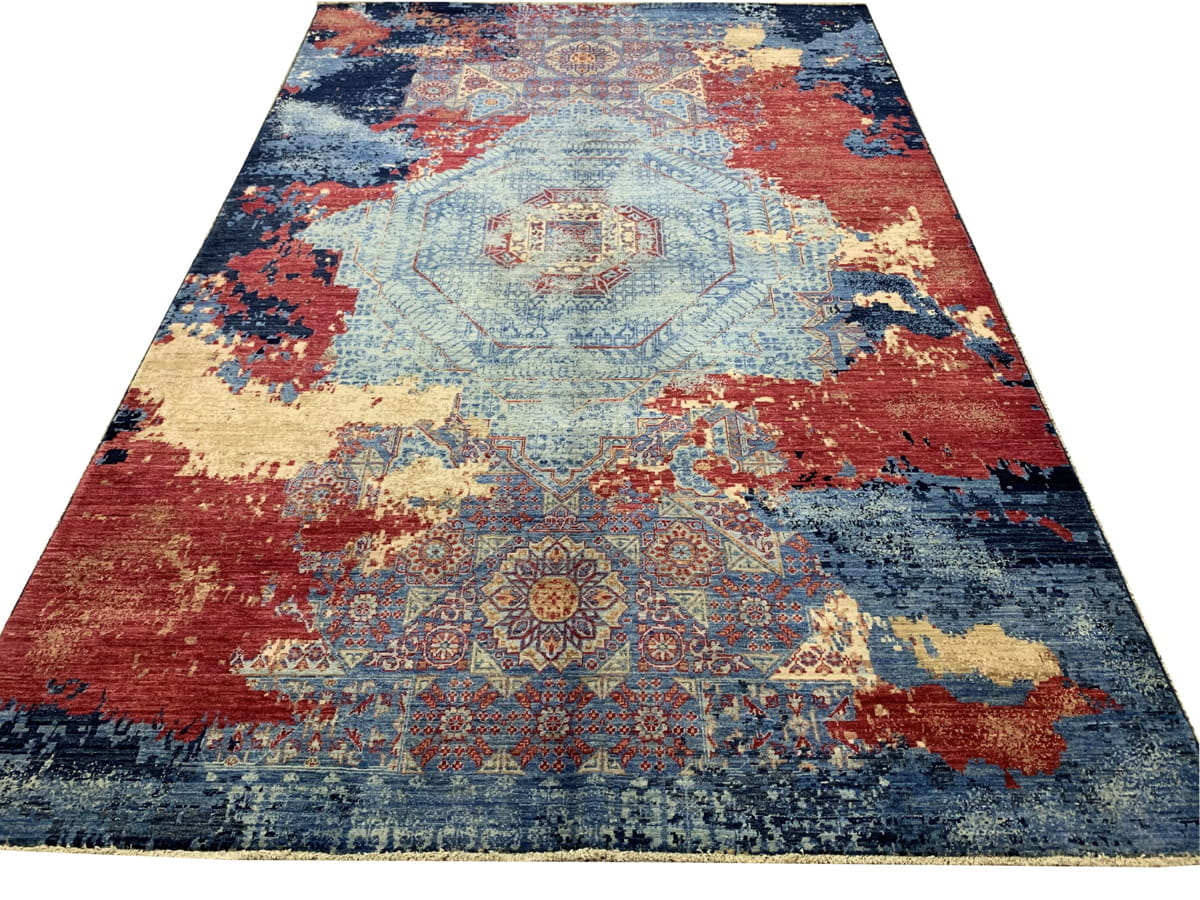 Transitional Mamluk Designer-Rug 288x196cm