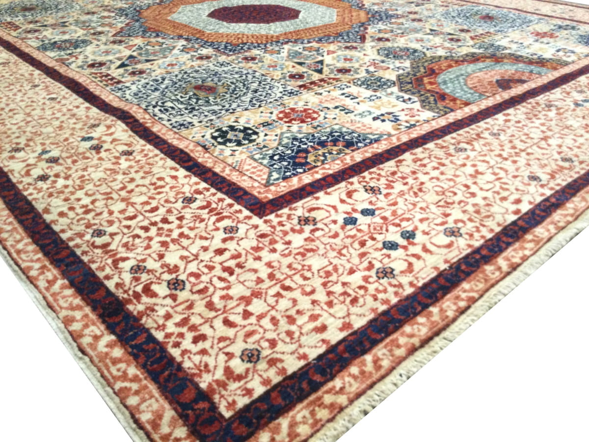 Afghan Turkaman Weave, Mamluk design 293x241cm | Rug# 26307