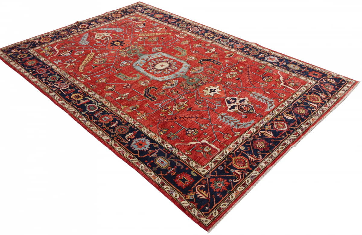 Afghan Turkaman weave, 19th century Serapi design 270x183cm | Rug# 26437