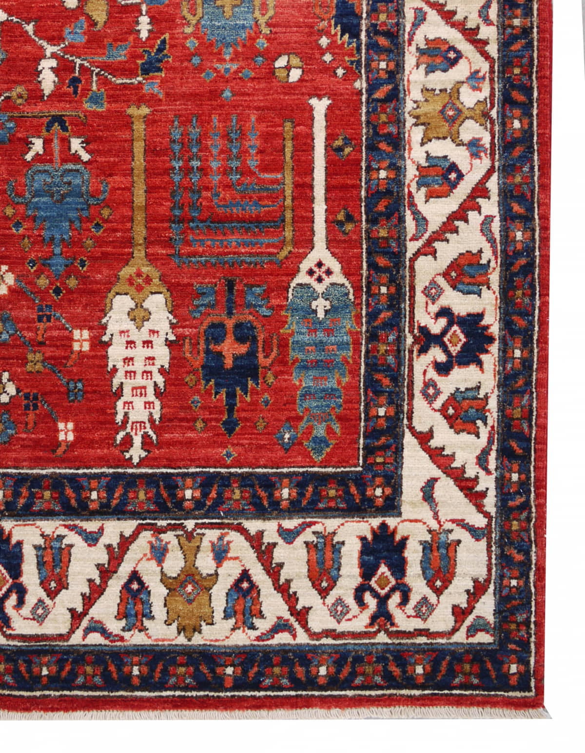 Afghan Turkaman weave, Safavid Garden design 205x148cm | Rug# 26440