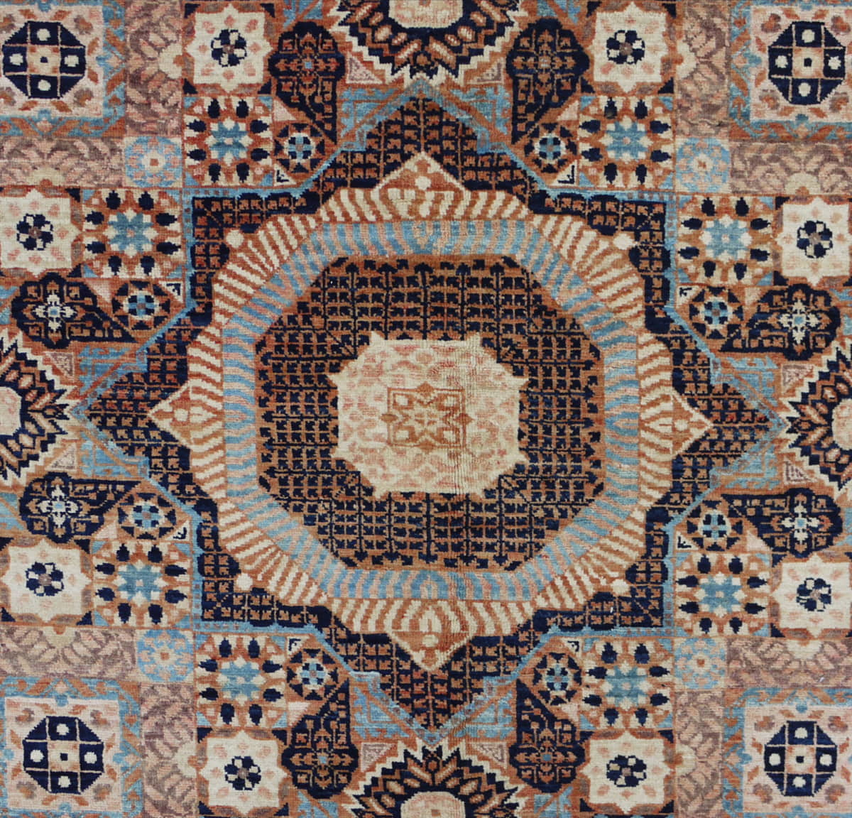 Ersari-Turkaman Weave, 15th century Mamluk design 209x141cm | Rug# 26445