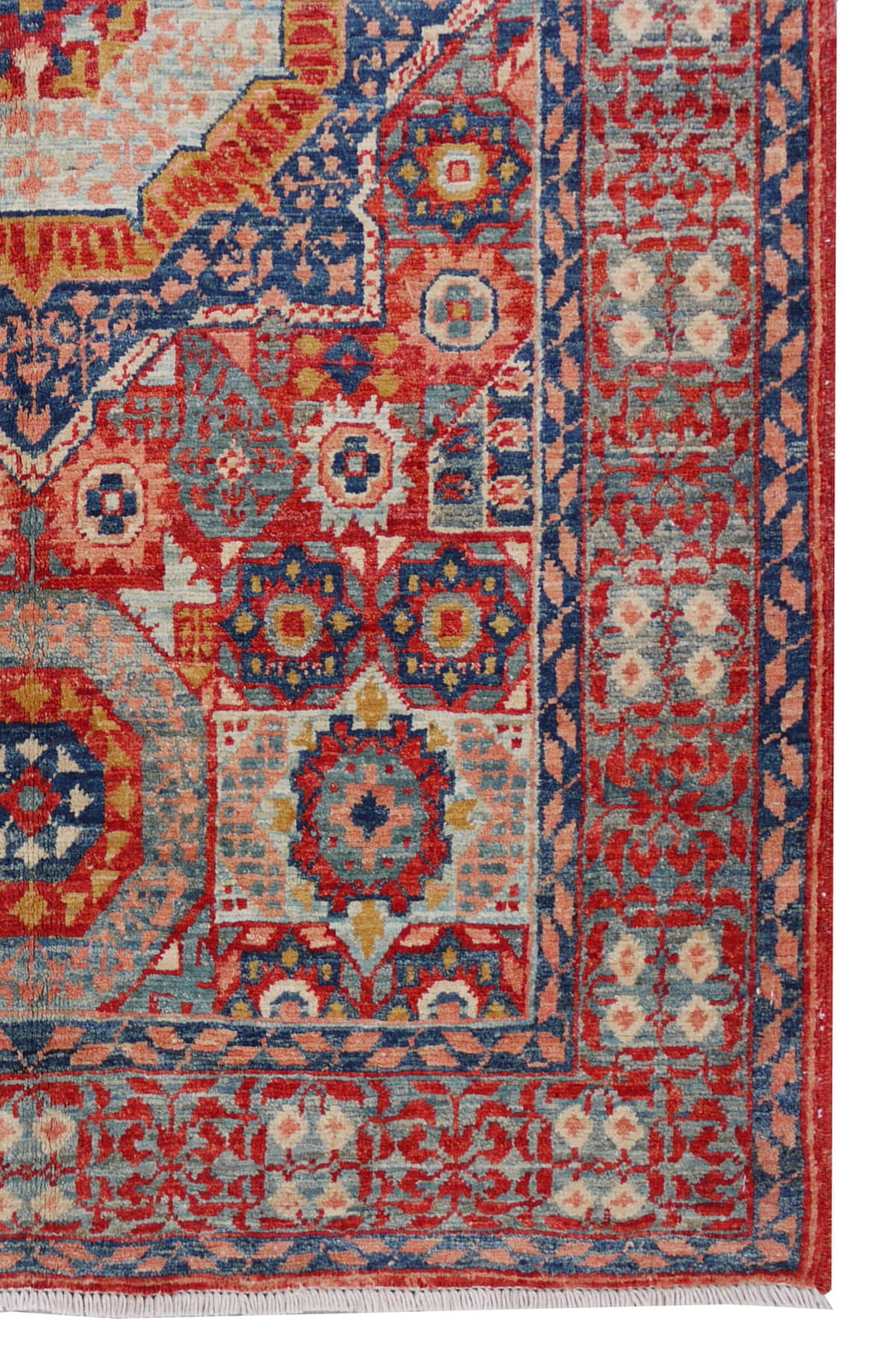 Afghan Turkaman weave, 15th century mamluk design 148x98cm | Rug# 26460