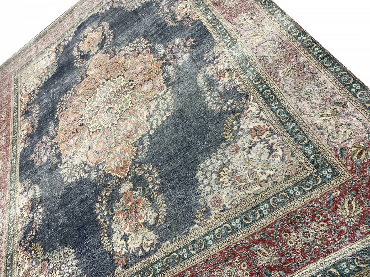 Vintage and Distressed Tabriz, Persia 357x281cm | Rug# 26464