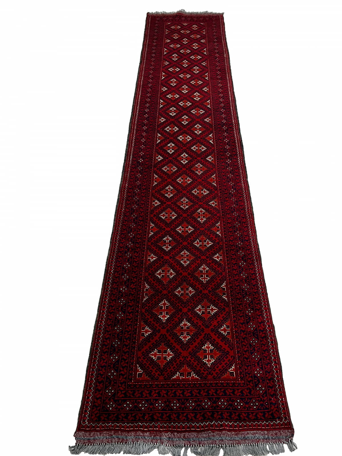 Superfine Turkaman Runner 385x75cm | Rug# 26476