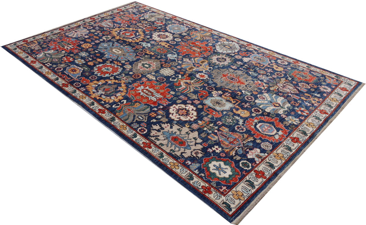 Afghan Turkaman weave, 15th century Safavid pattern 282x181cm | Rug# 26529