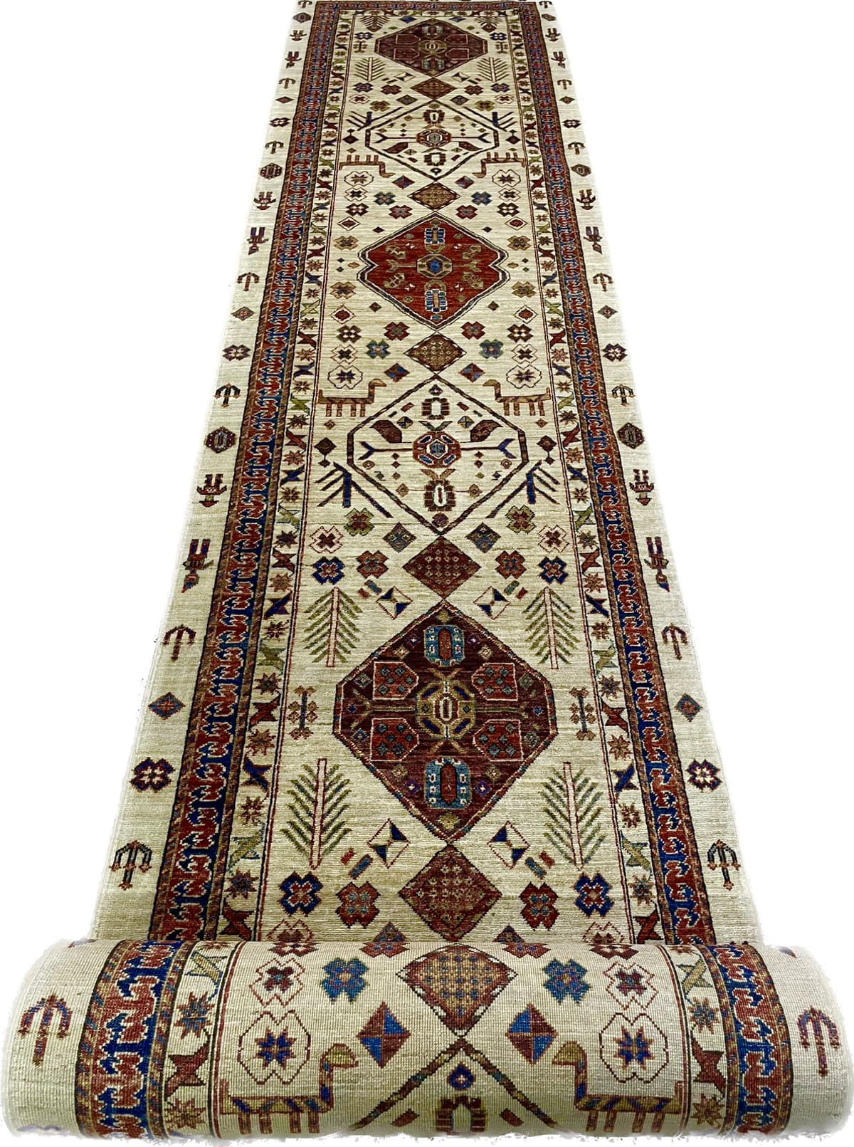 Afghan Turkaman Runner 574x97cm