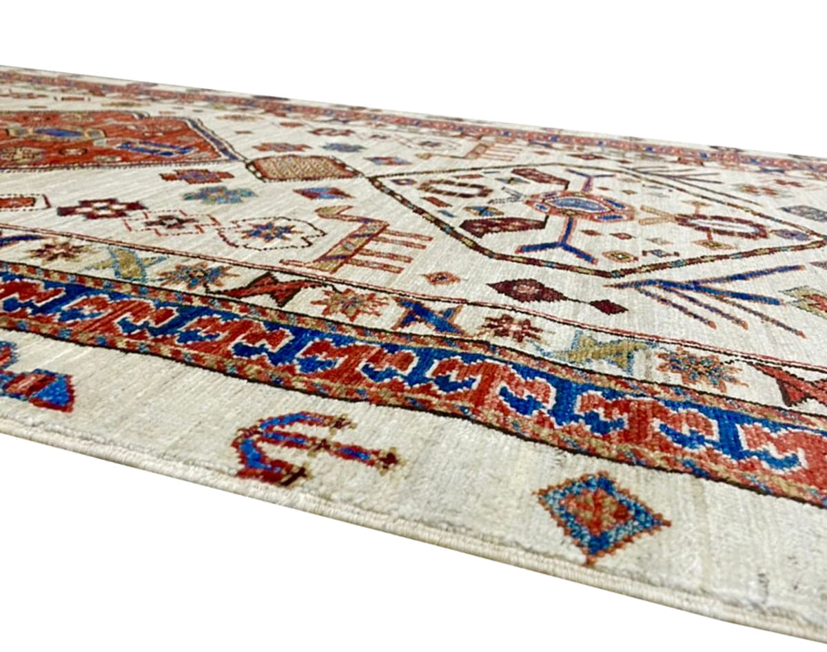 Afghan Turkaman weave Hall-Runner, 19th century Caucasian design 697x102cm | Rug# 26554