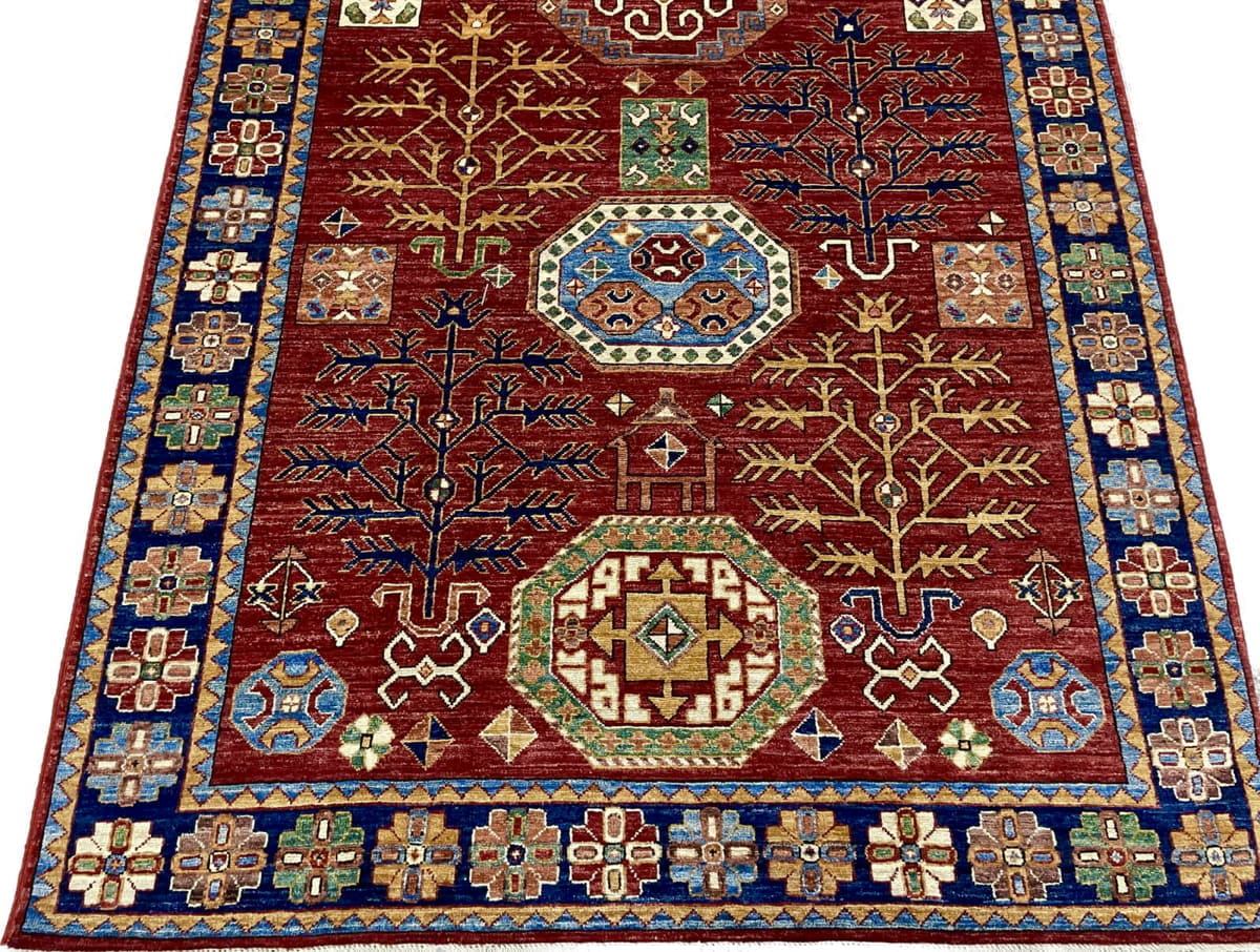 Afghan Turkaman weave, Caucasian-Kazak inspired 248x160cm | Rug# 26564