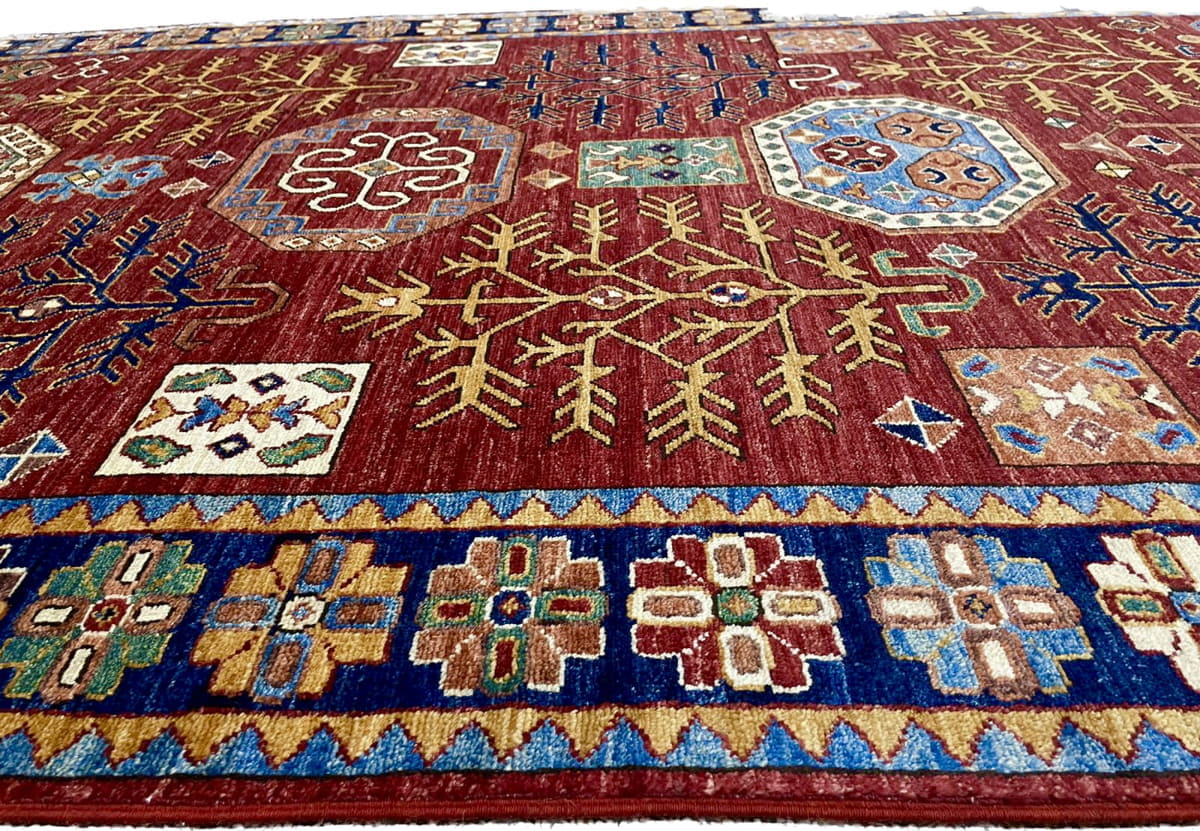 Afghan Turkaman weave, Caucasian-Kazak inspired 248x160cm | Rug# 26564
