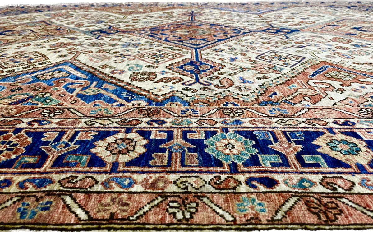 Afghan Turkaman weave, 19th century Khamseh design 261x182cm | Rug# 26578
