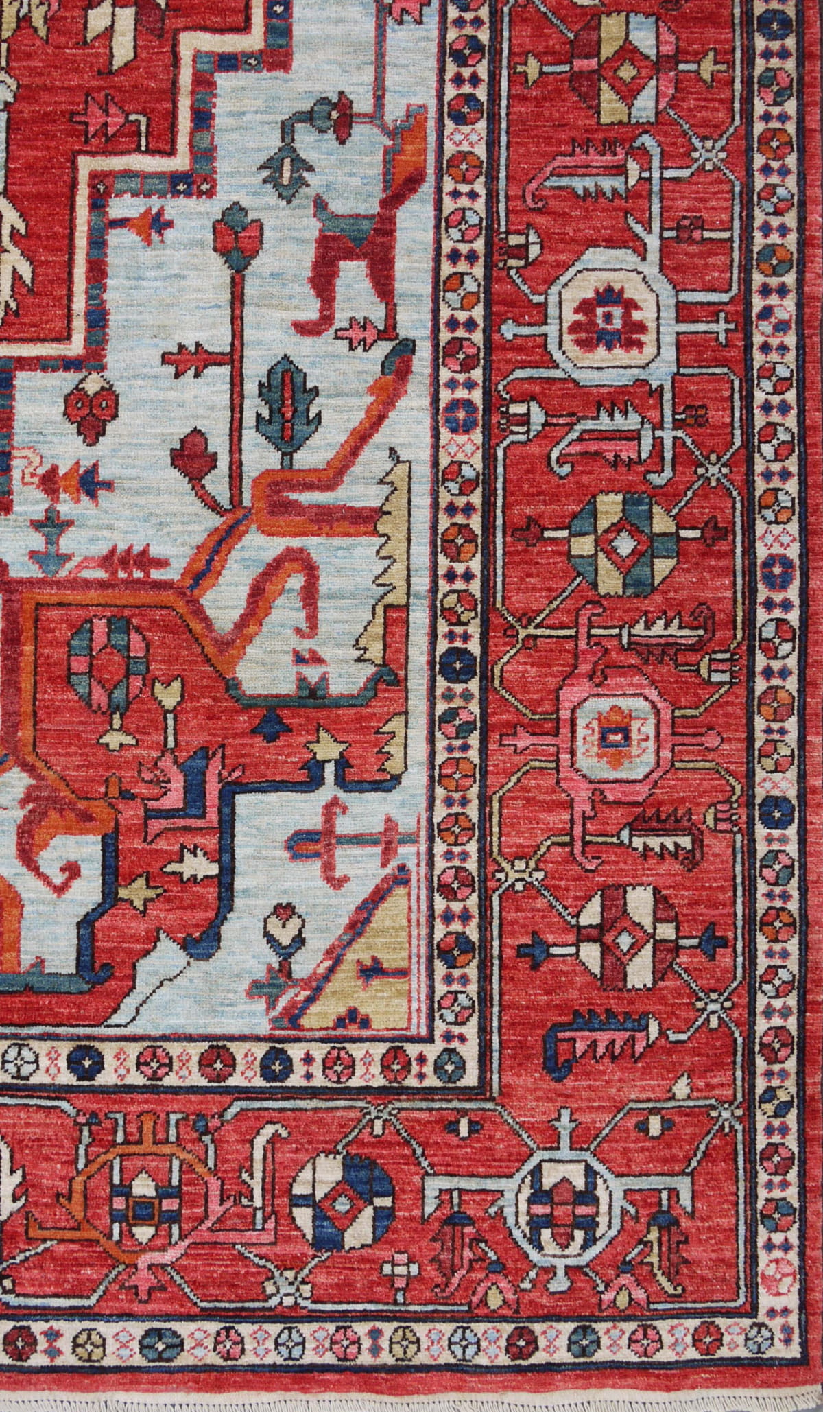 Afghan Turkaman weave, 19th century Serapi design 368x272cm | Rug# 26587
