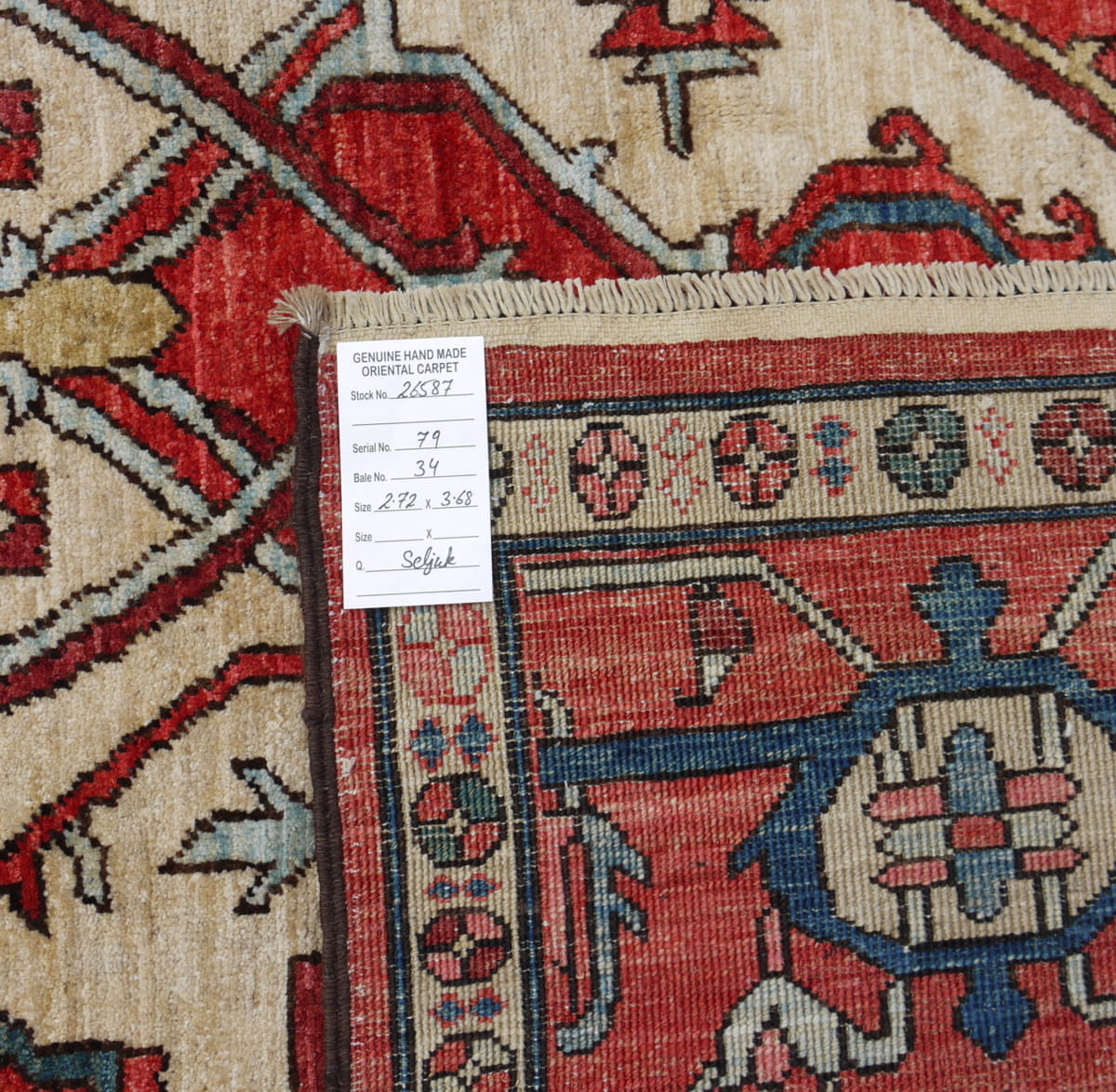 Afghan Turkaman weave, 19th century Serapi design 368x272cm | Rug# 26587