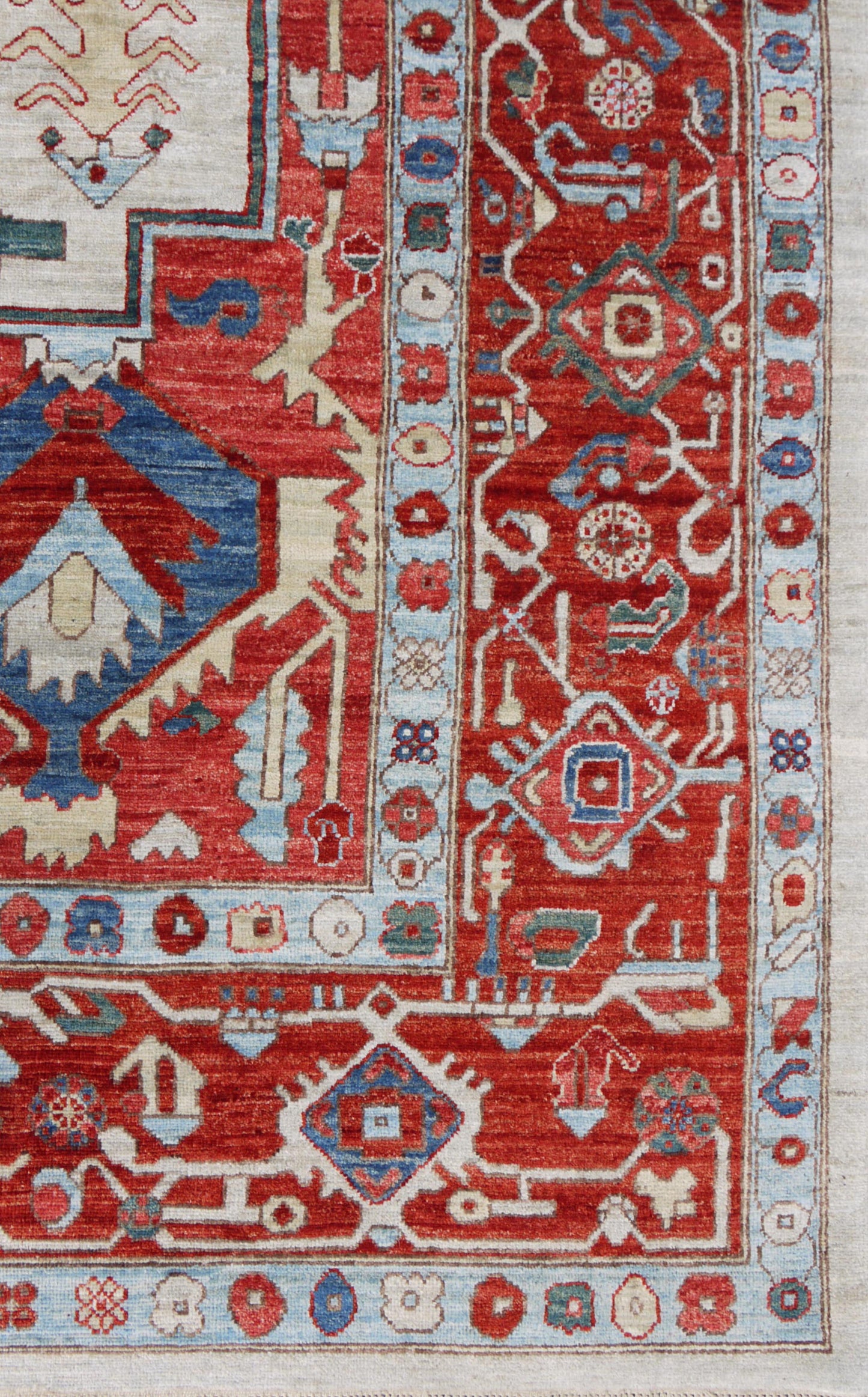 Afghan Turkaman weave, 19th century Serapi design 363x273cm | Rug# 26590