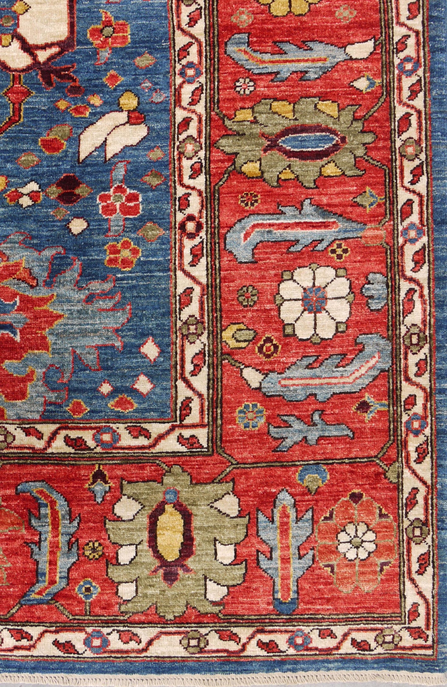 Afghan Turkaman weave, 16th century Safavid pattern 282x255cm | Rug# 26597