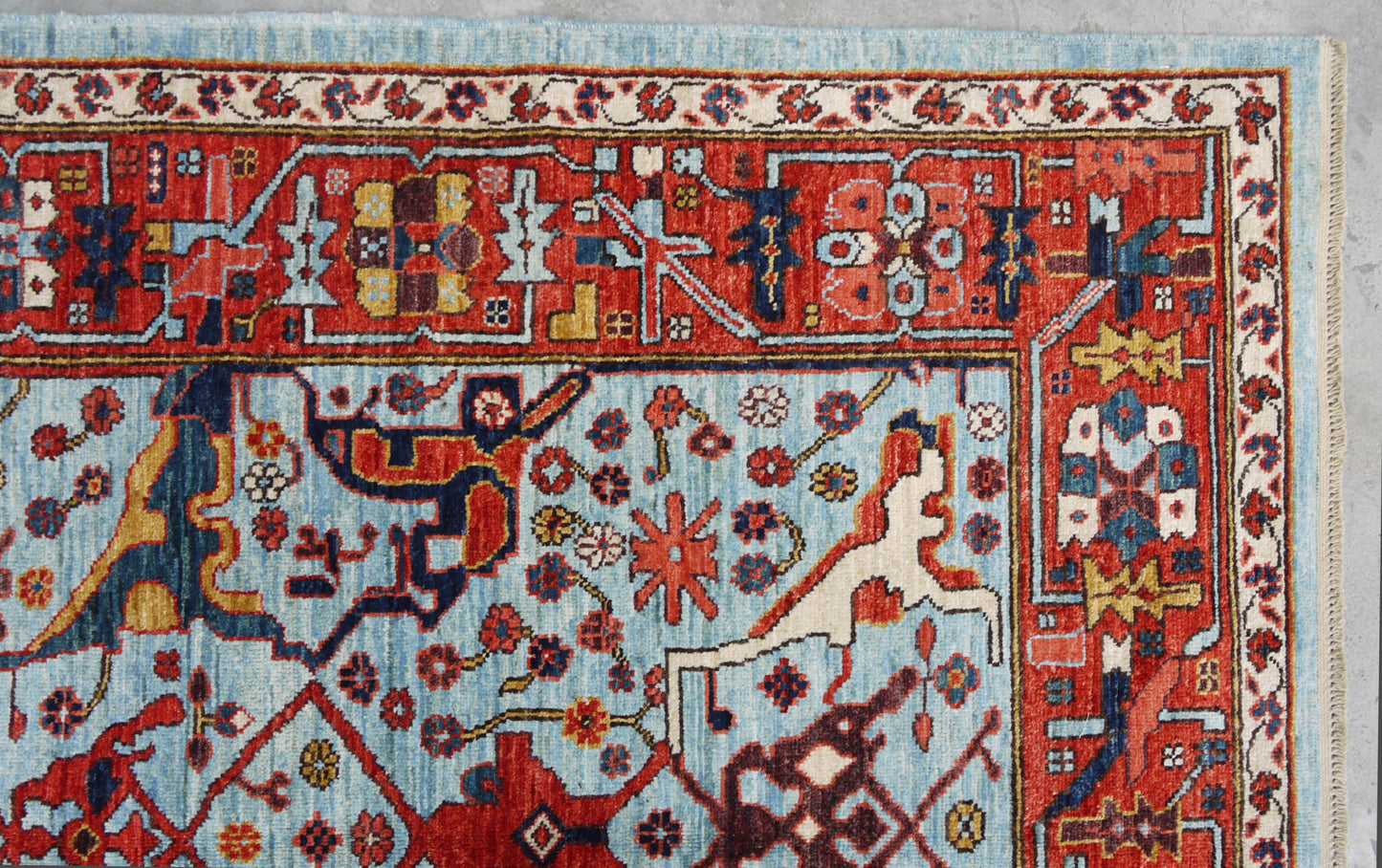 Afghan Turkaman weave, famous Garous-Bijar design 233x120cm | Rug# 26610