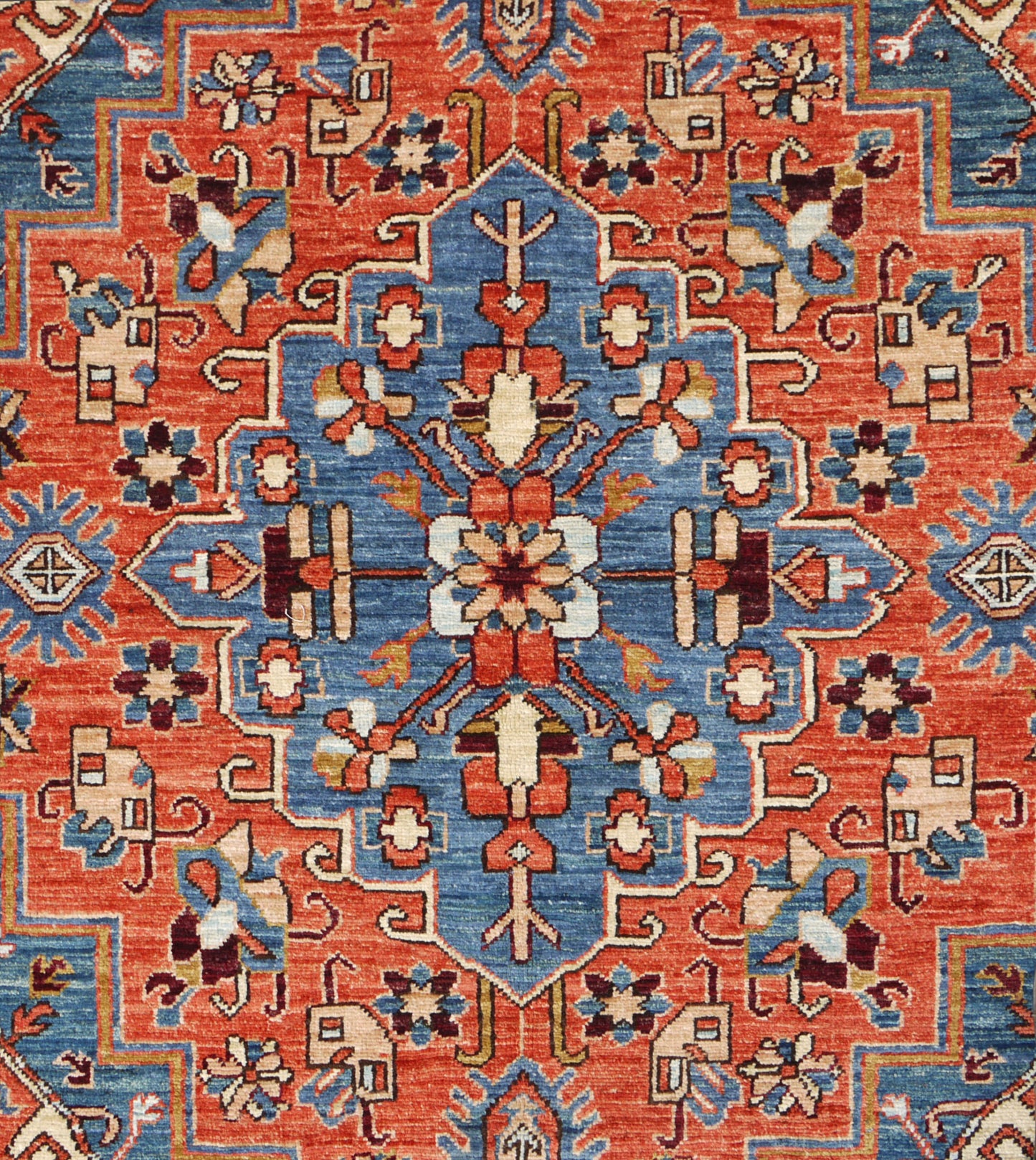 Afghan Turkaman weave, 19th century Caucasian design 228x122cm | Rug# 26611