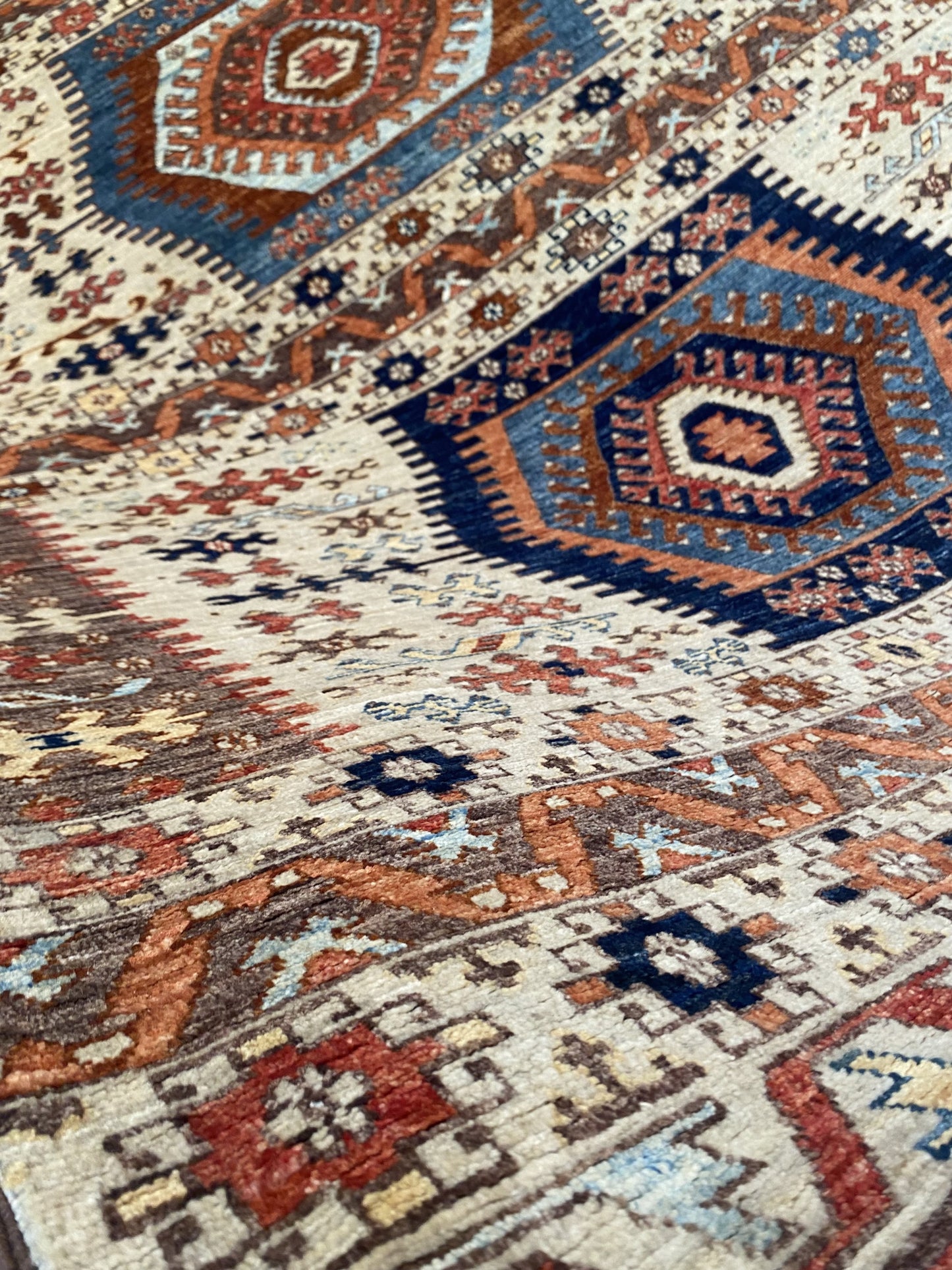 Afghan Turkaman weave, Anatolian design 267x187cm | Rug# 26648