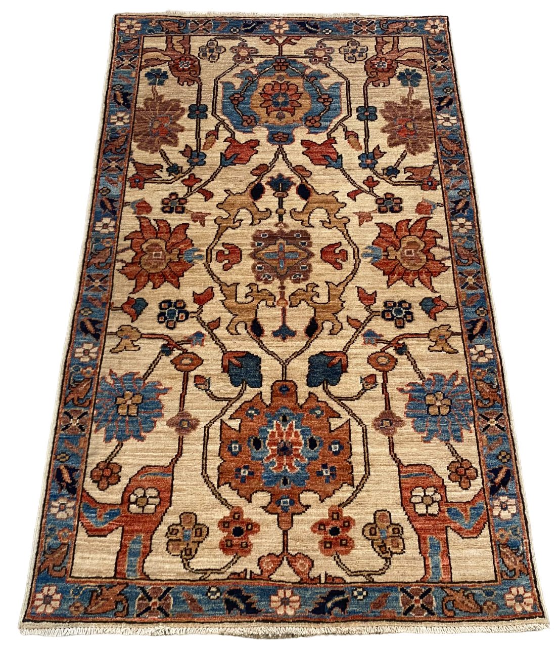 Afghan Turkaman weave, Caucasian design 148x89cm | Rug# 26659